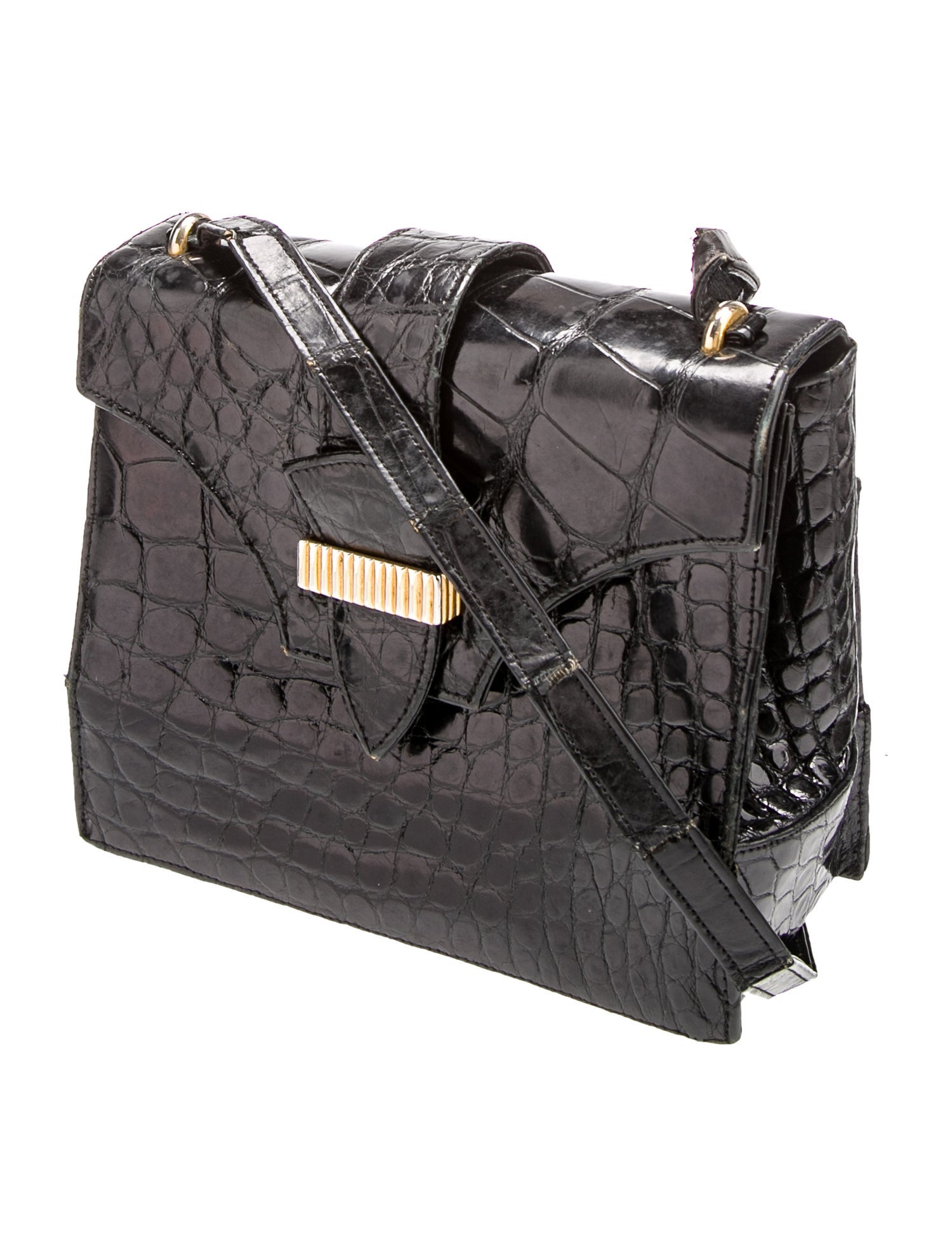 kleinberg sherrill Patent Leather Crossbody Bag Vintage