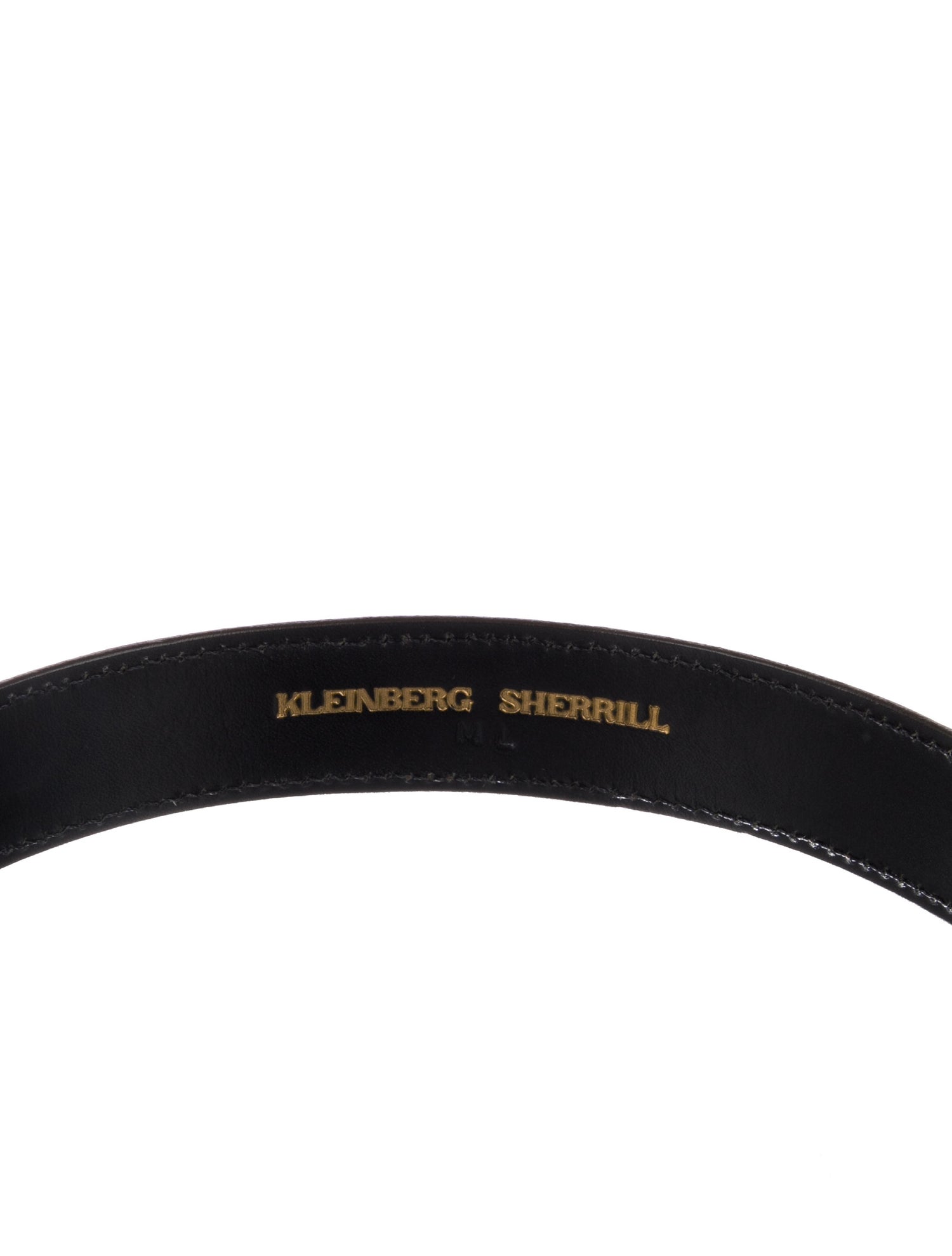 kleinberg sherrill Embossed Leather Waist Belt