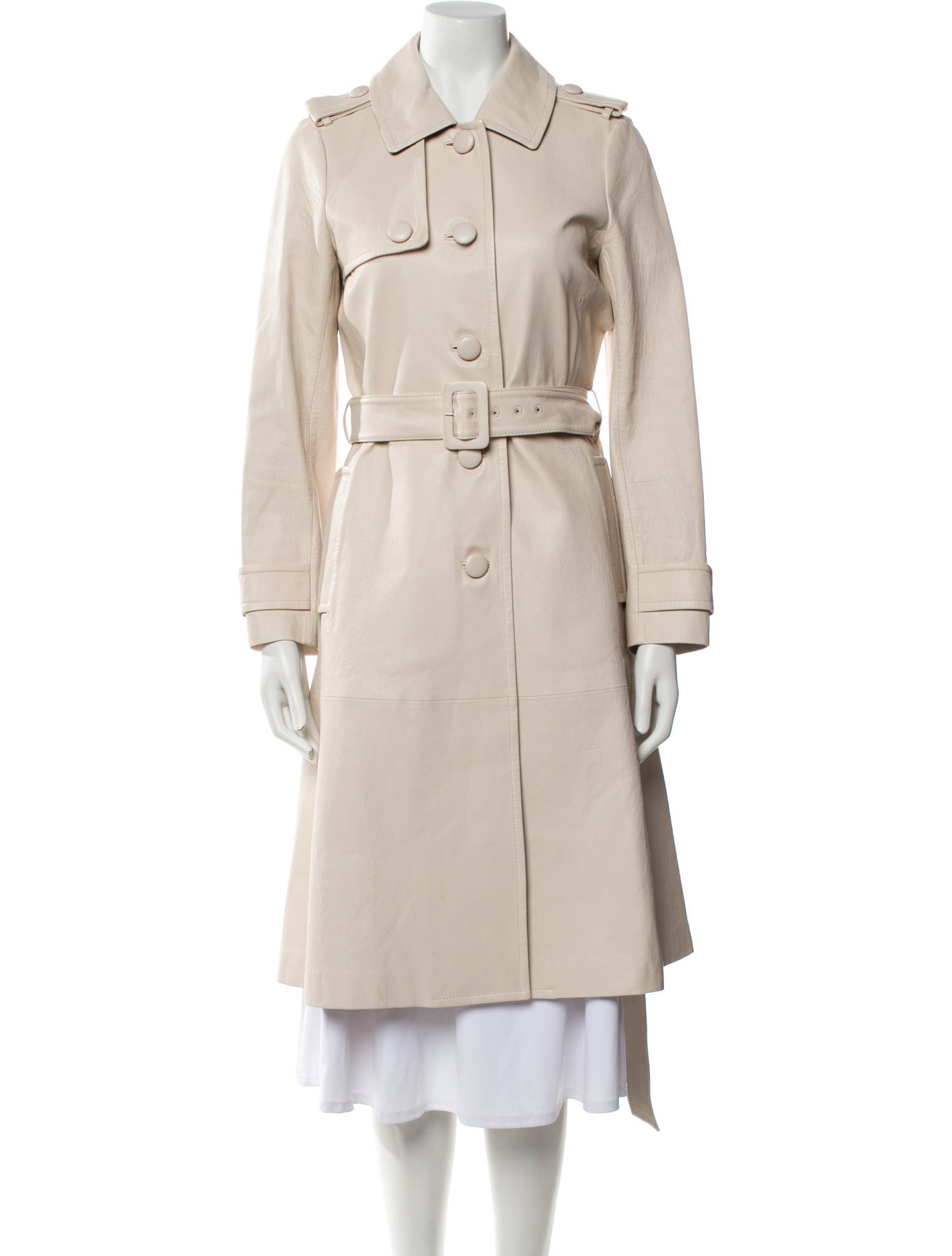 Kate Spade New York x The Madison Ave. Collection Leather Trench Coat