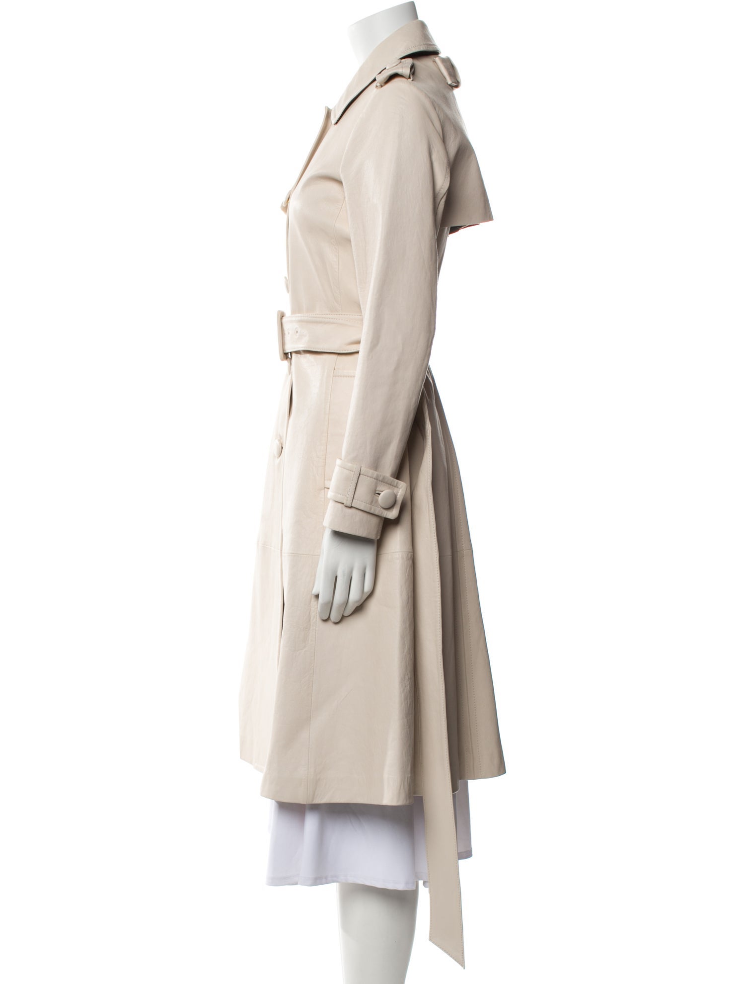 Kate Spade New York x The Madison Ave. Collection Leather Trench Coat