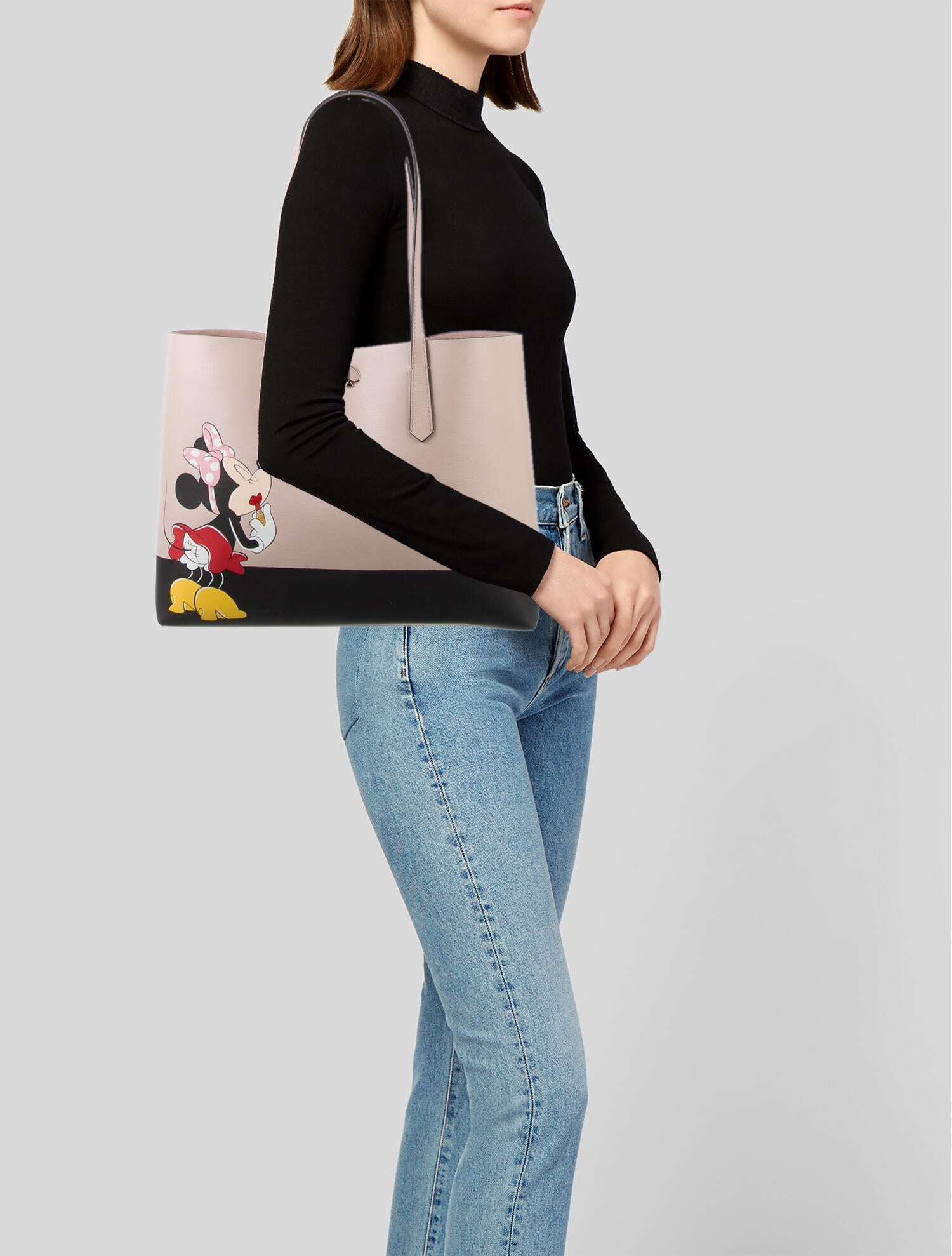 Kate Spade x Disney Minnie Mouse Large Tote Pink Totes, Handbags