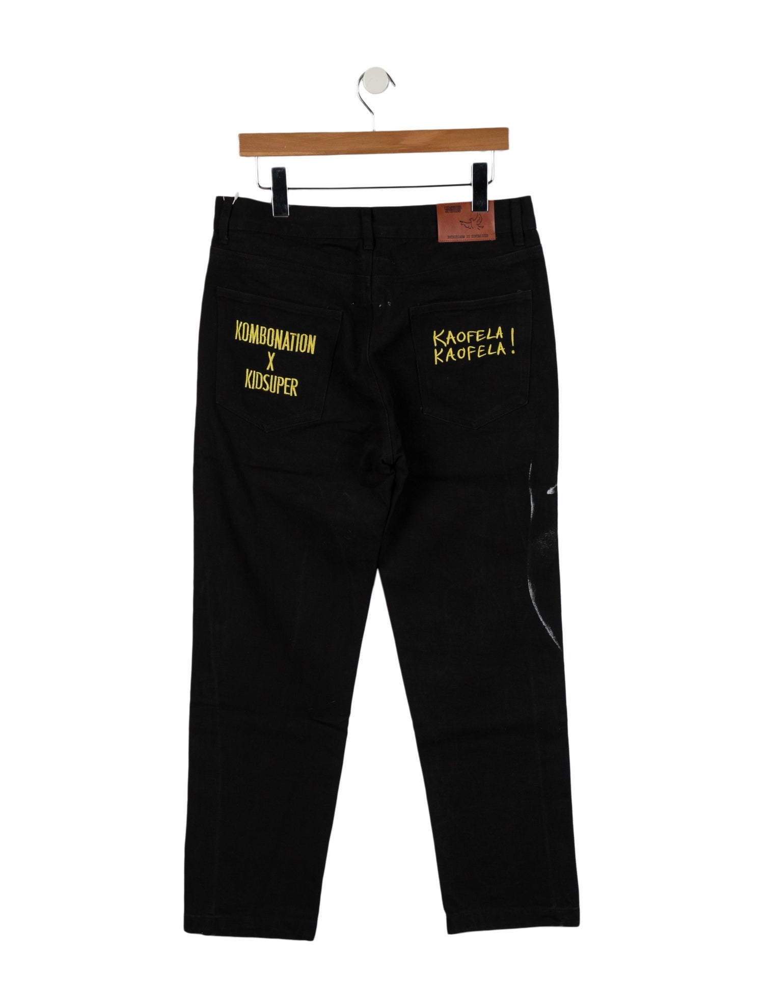 KidSuper High-Rise Straight Leg Jeans