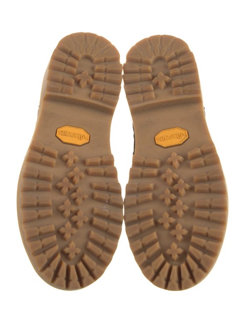 KidSuper Suede Colorblock Pattern Combat Boots