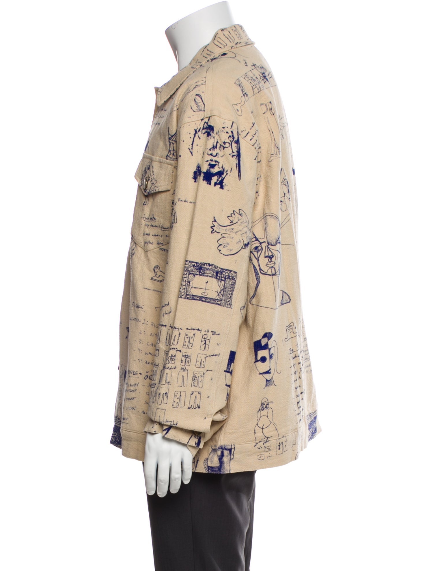 KidSuper Printed Denim Jacket w/ Tags