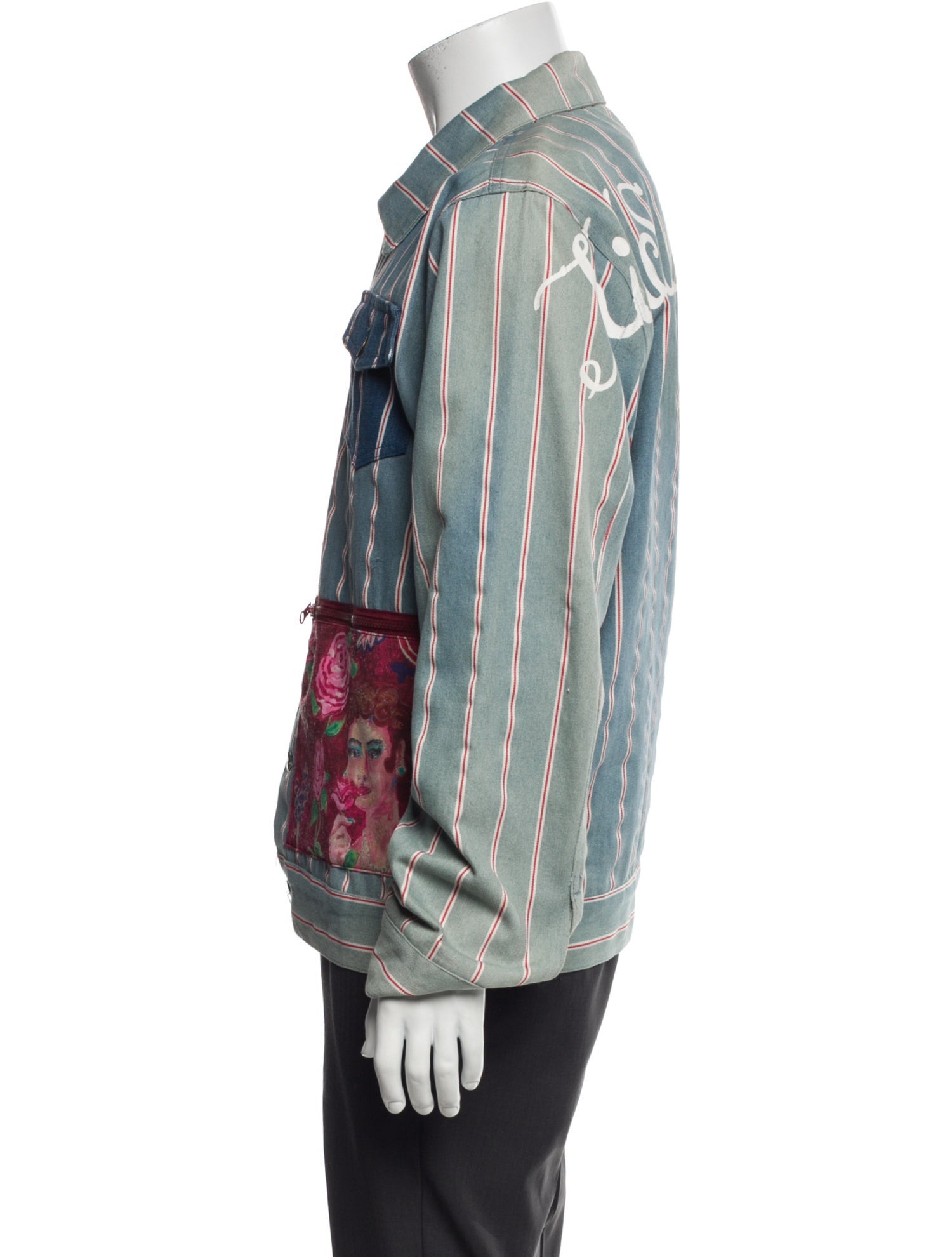 KidSuper Striped Denim Jacket