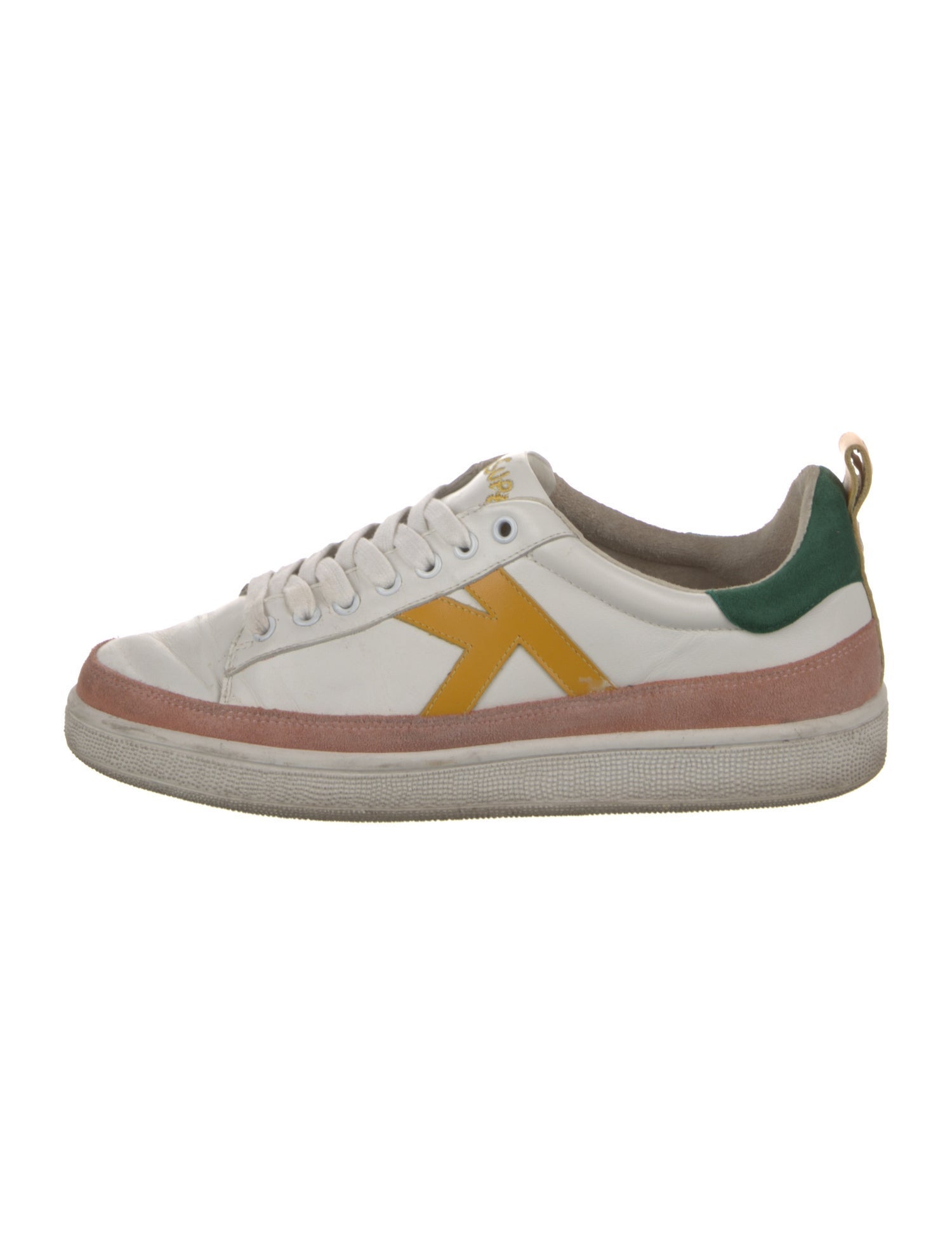 KidSuper Leather Colorblock Pattern Sneakers