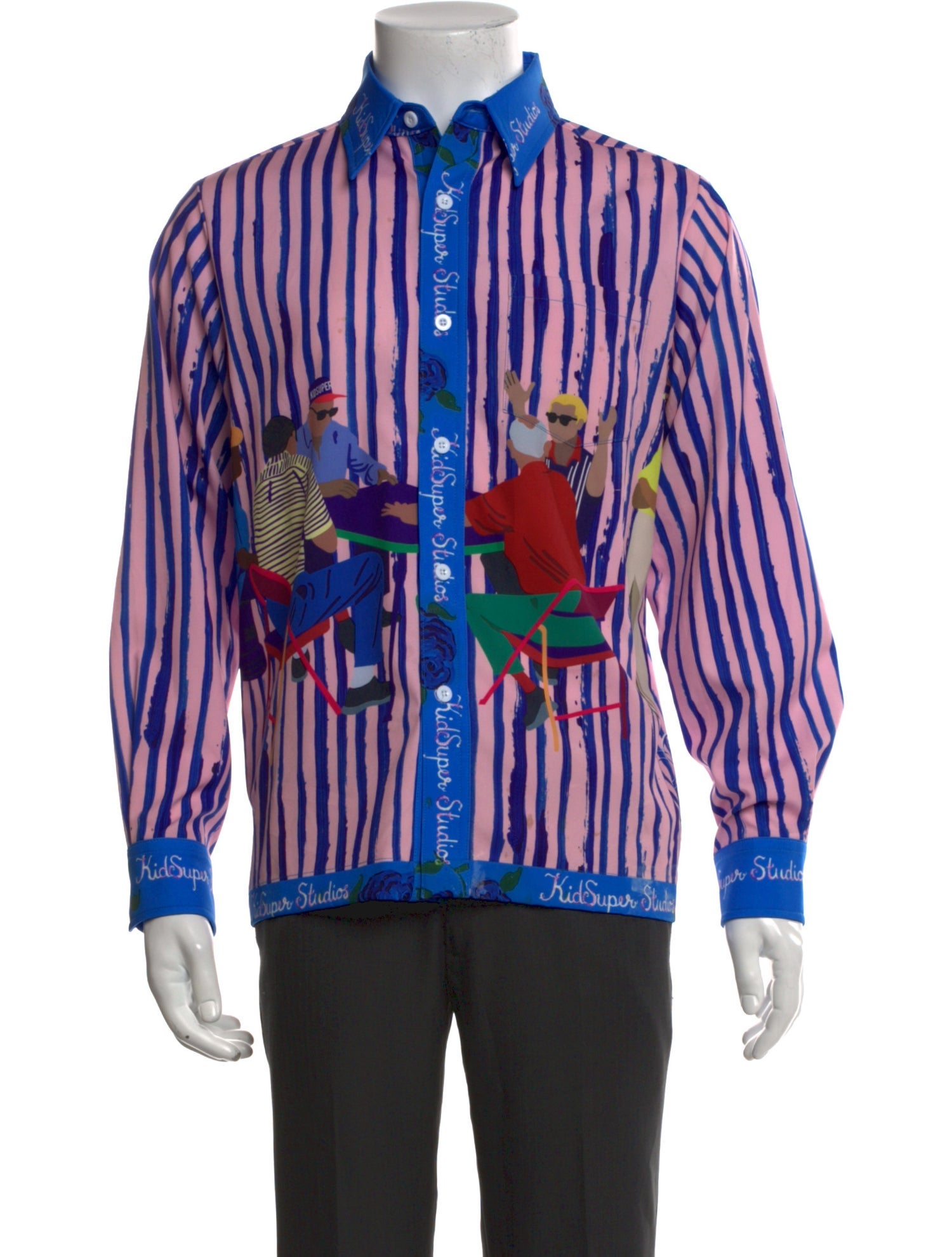 KidSuper Striped Long Sleeve Shirt