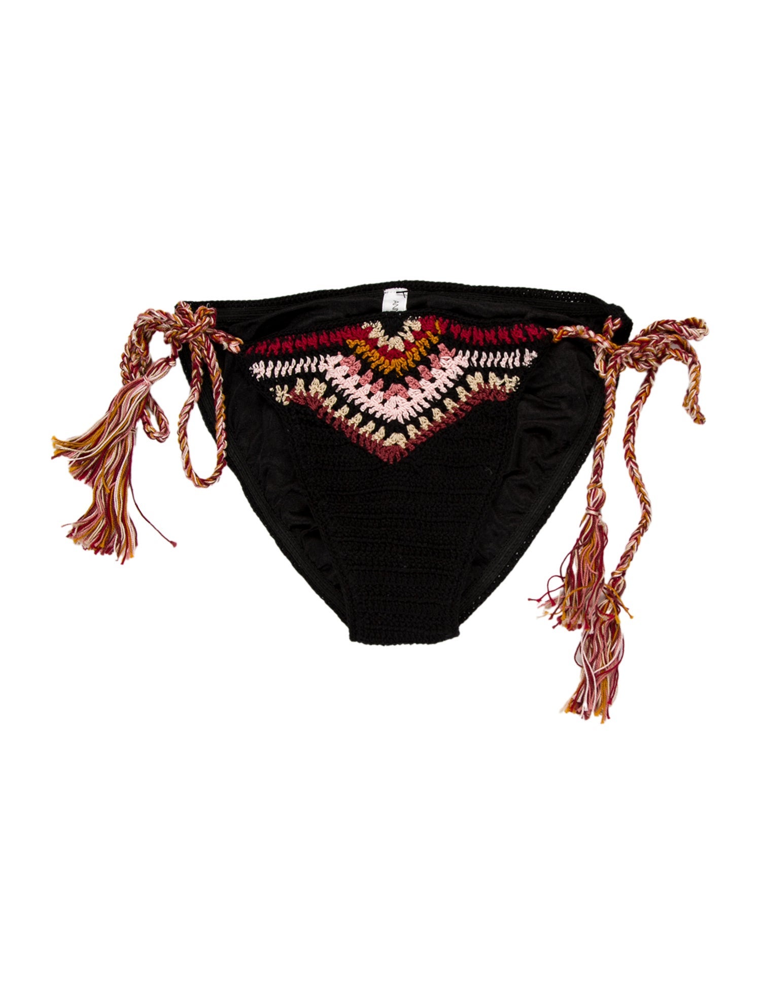 Anna Kosturova Patterned Tassel Accents Bottoms w/ Tags