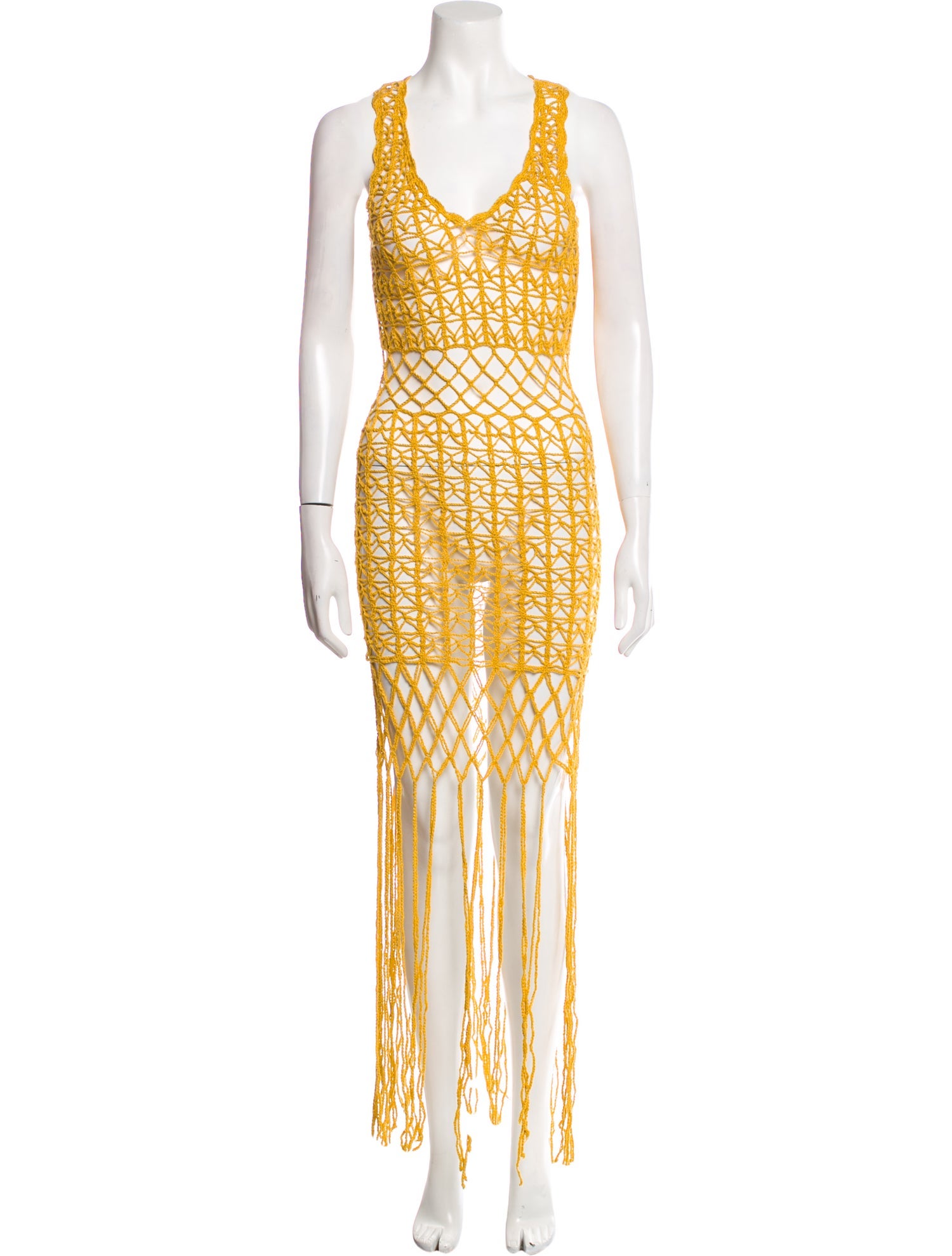 Anna Kosturova V-Neck Midi Length Dress