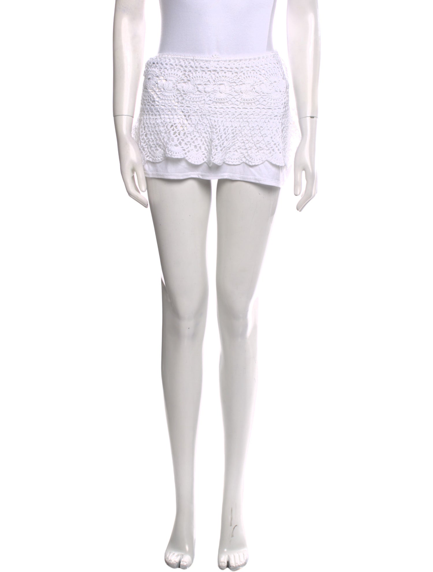 Anna Kosturova Lace Pattern Mini Skirt w/ Tags