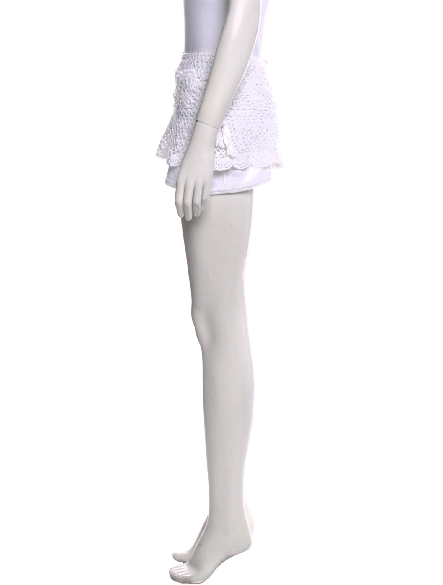 Anna Kosturova Lace Pattern Mini Skirt w/ Tags