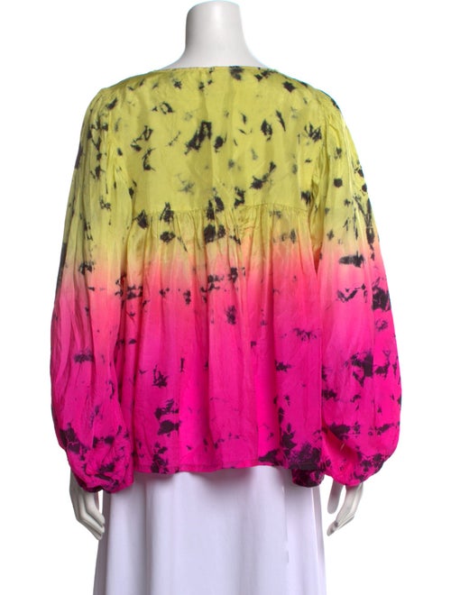 Anna Kosturova Silk Printed Blouse