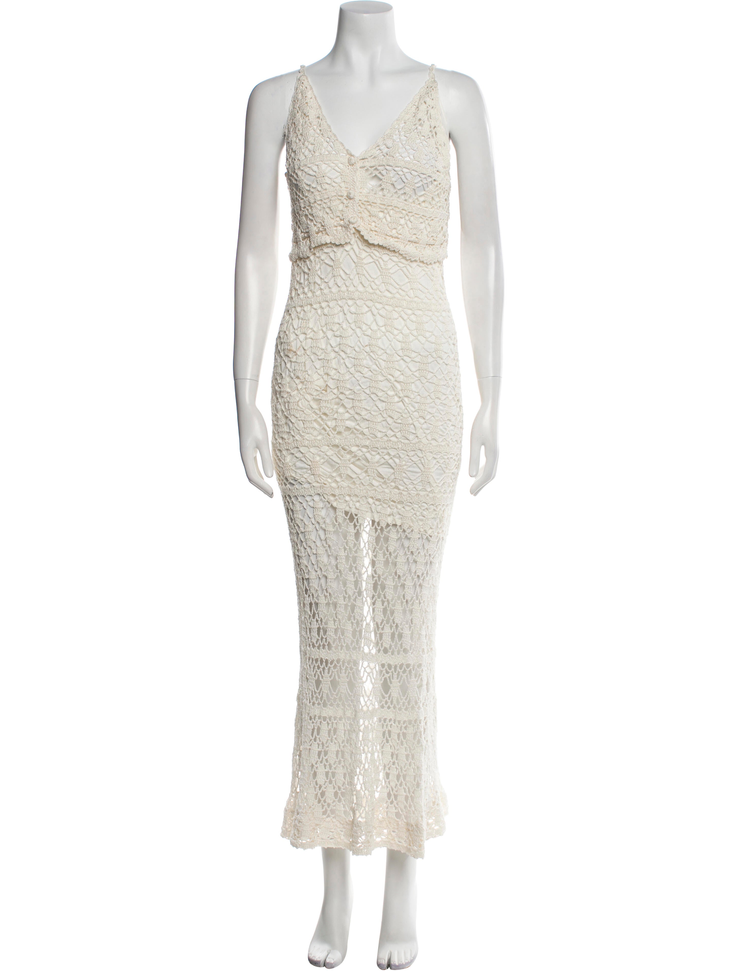 Anna Kosturova V-Neck Midi Length Dress