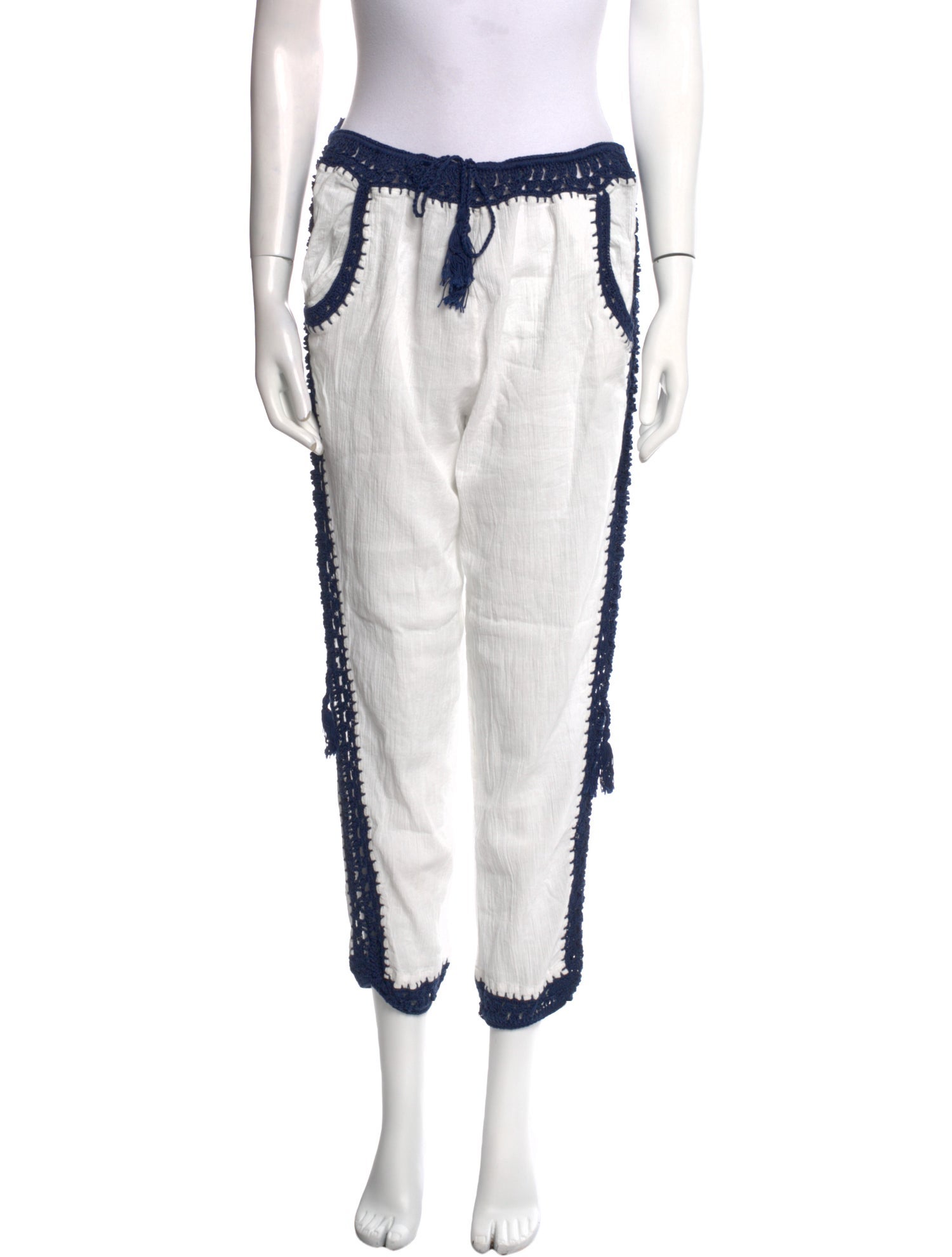 Anna Kosturova Printed Skinny Leg Pants