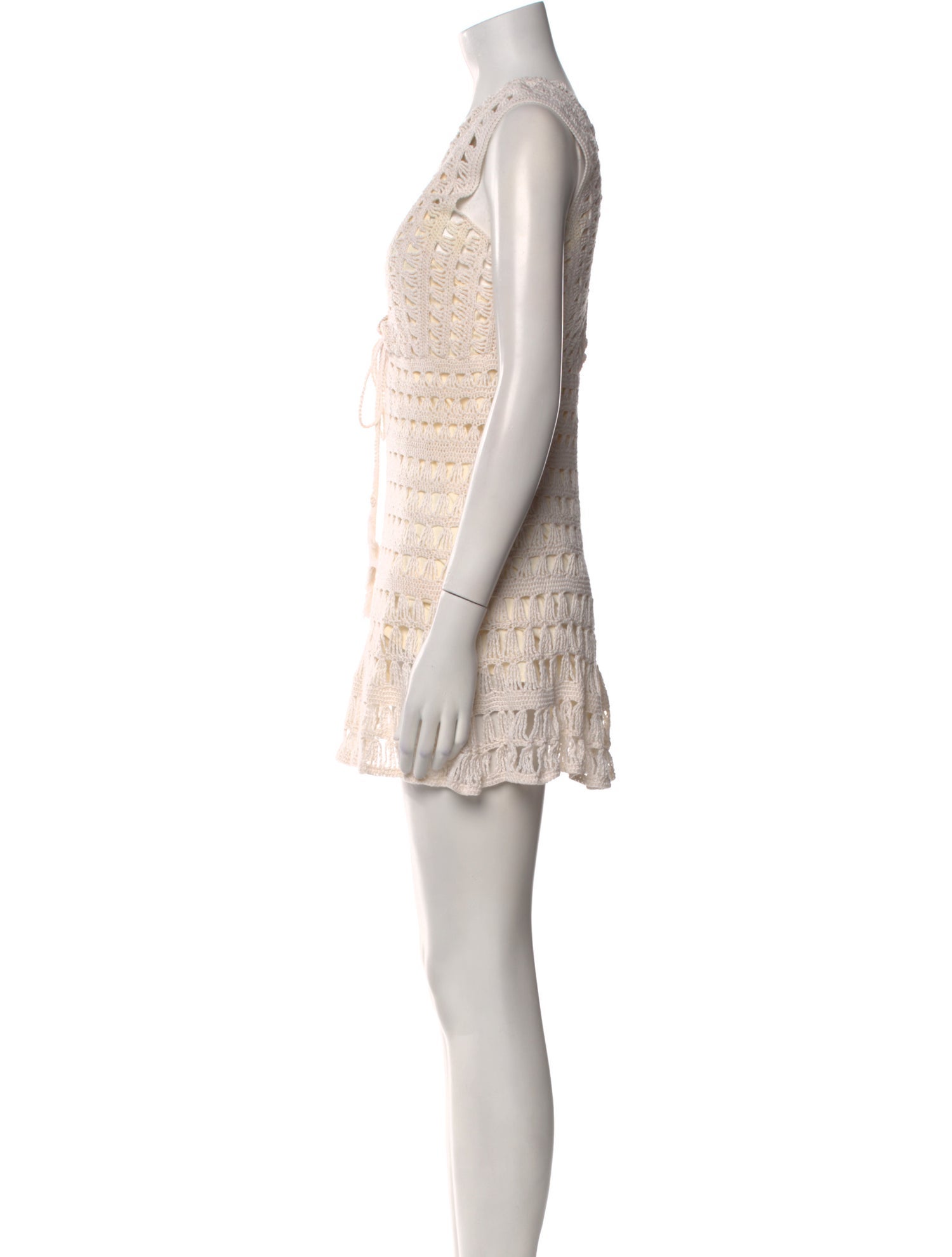 Anna Kosturova V-Neck Mini Dress