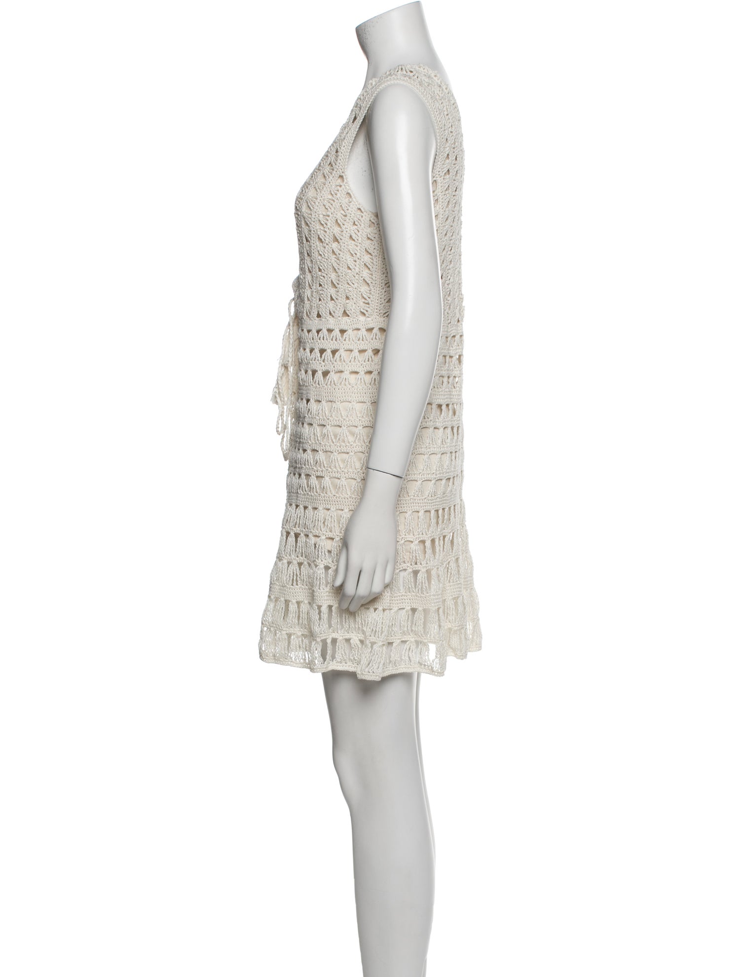 Anna Kosturova V-Neck Mini Dress