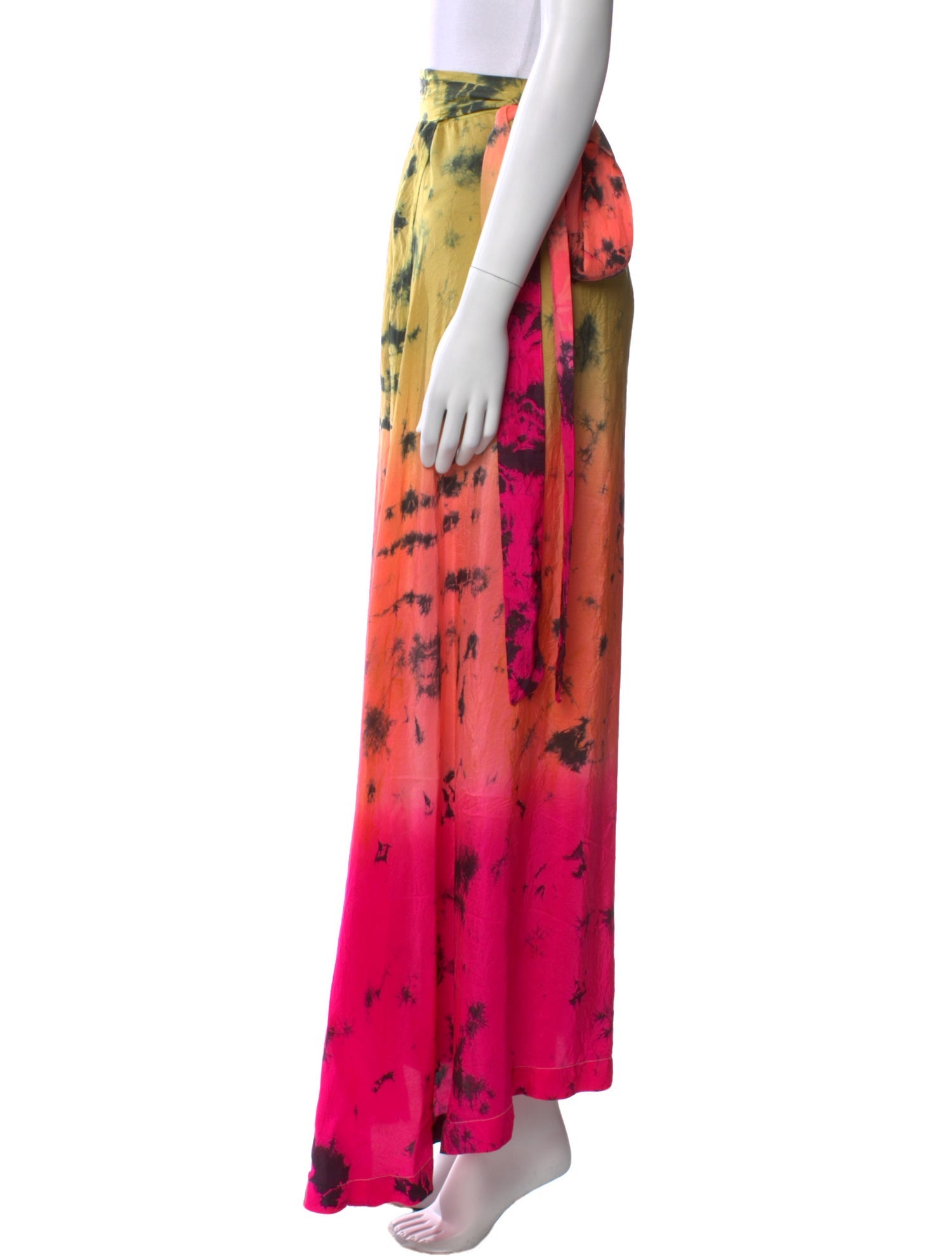 Anna Kosturova Silk Midi Length Skirt