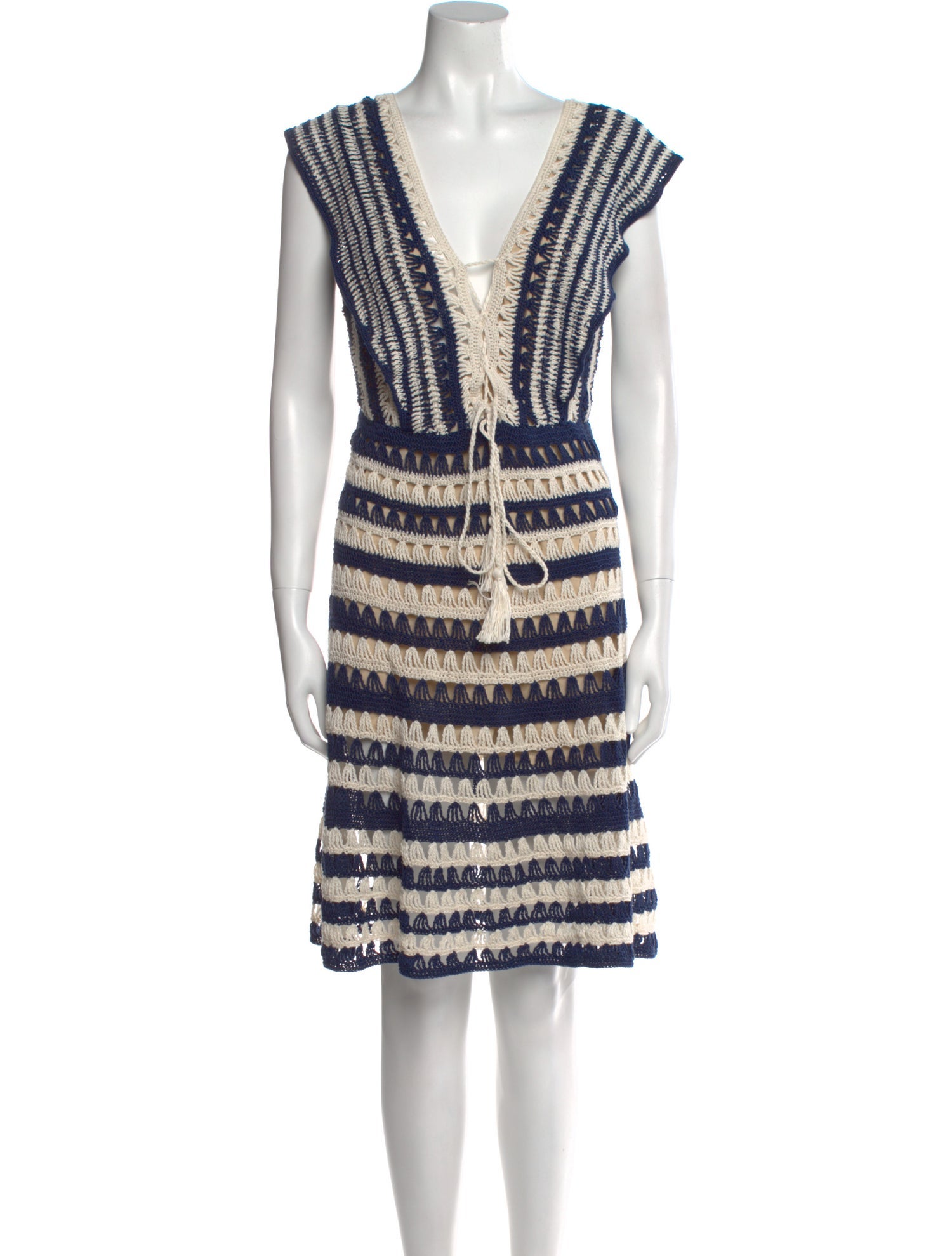 Anna Kosturova Striped Mini Dress