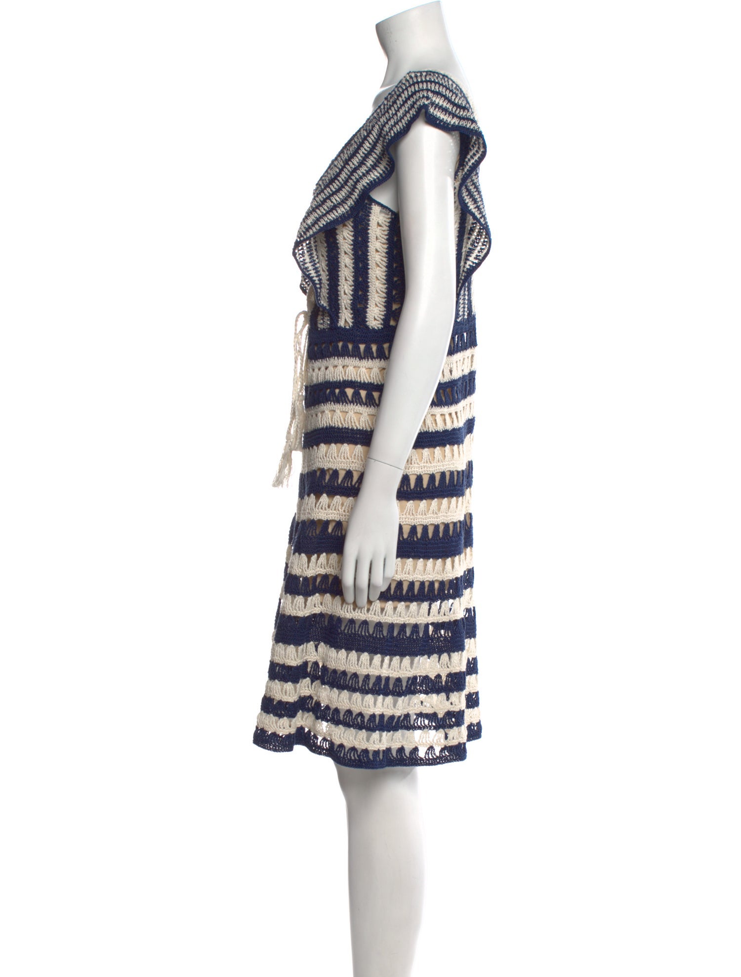 Anna Kosturova Striped Mini Dress