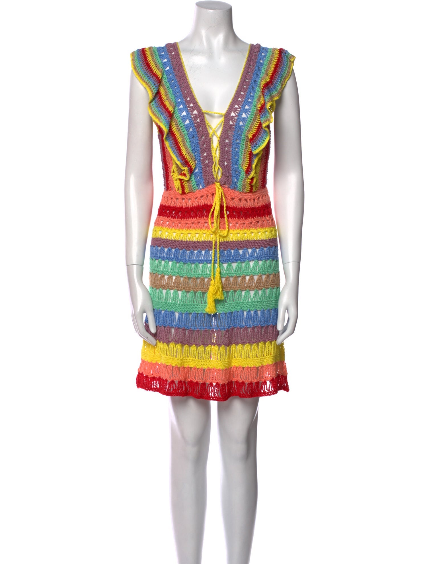 Anna Kosturova Striped Mini Dress