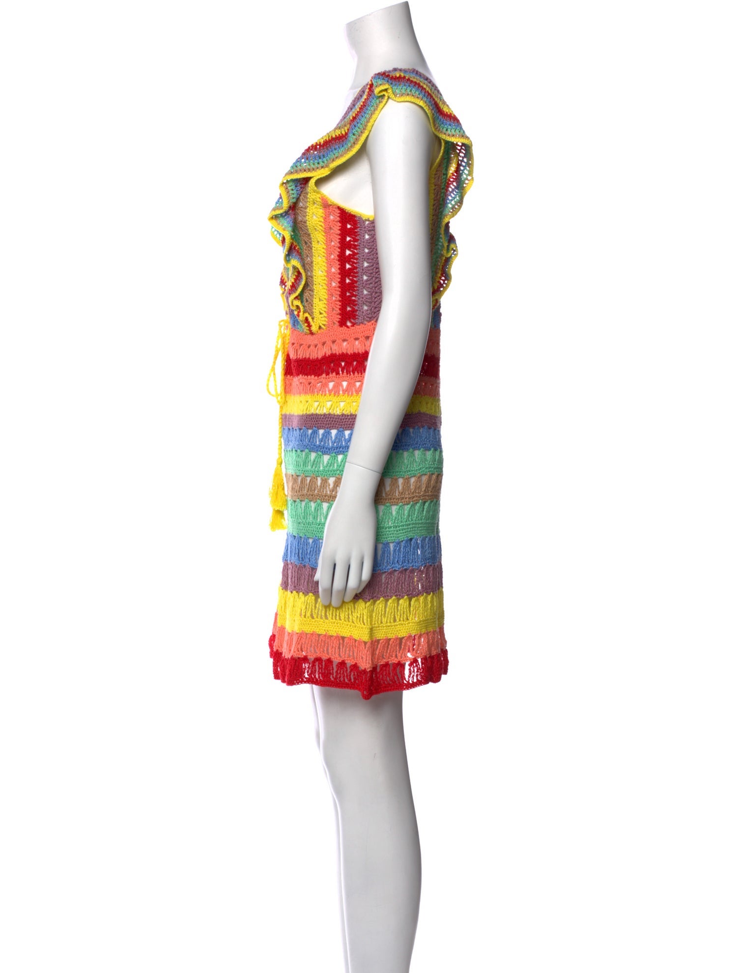 Anna Kosturova Striped Mini Dress