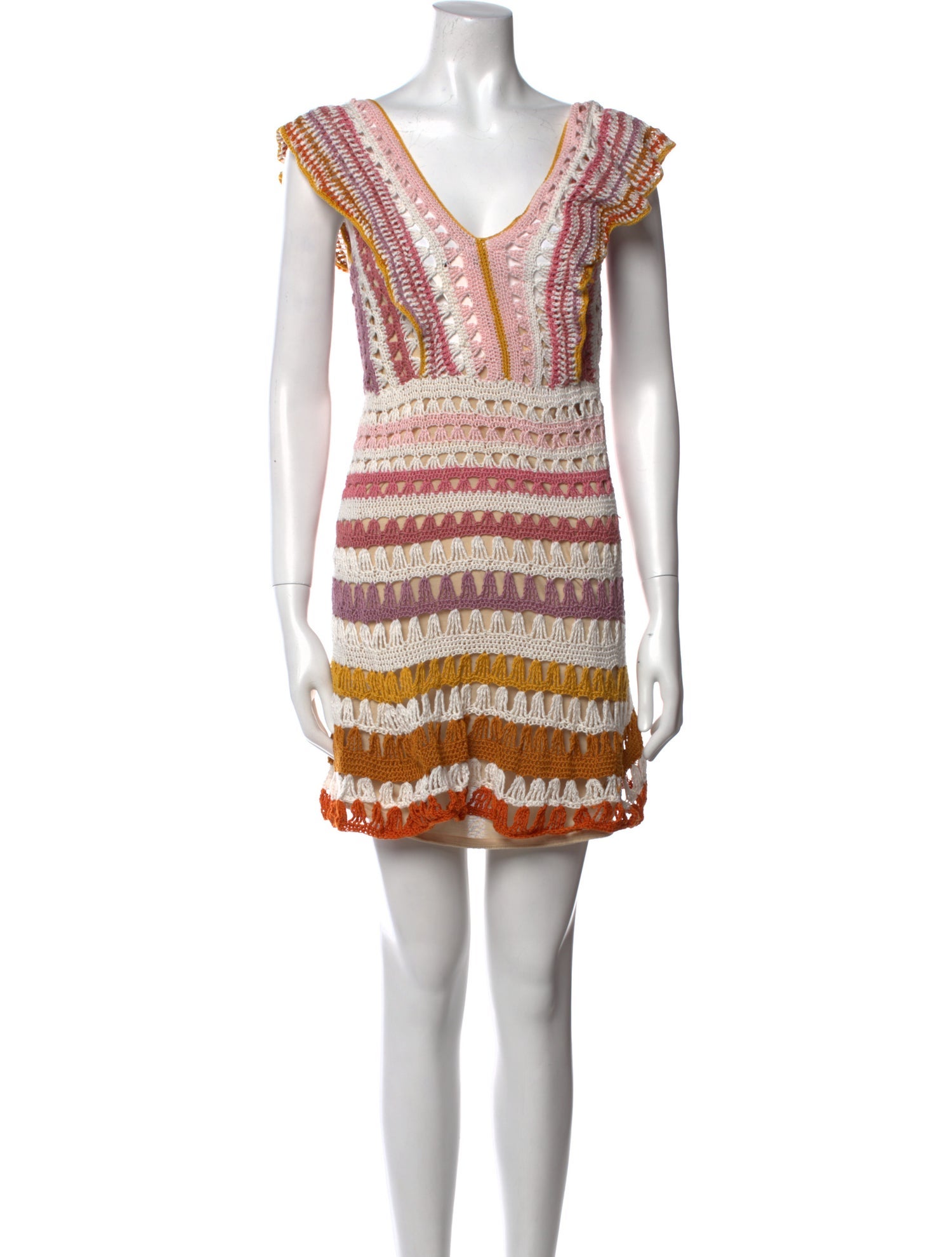 Anna Kosturova Striped Mini Dress