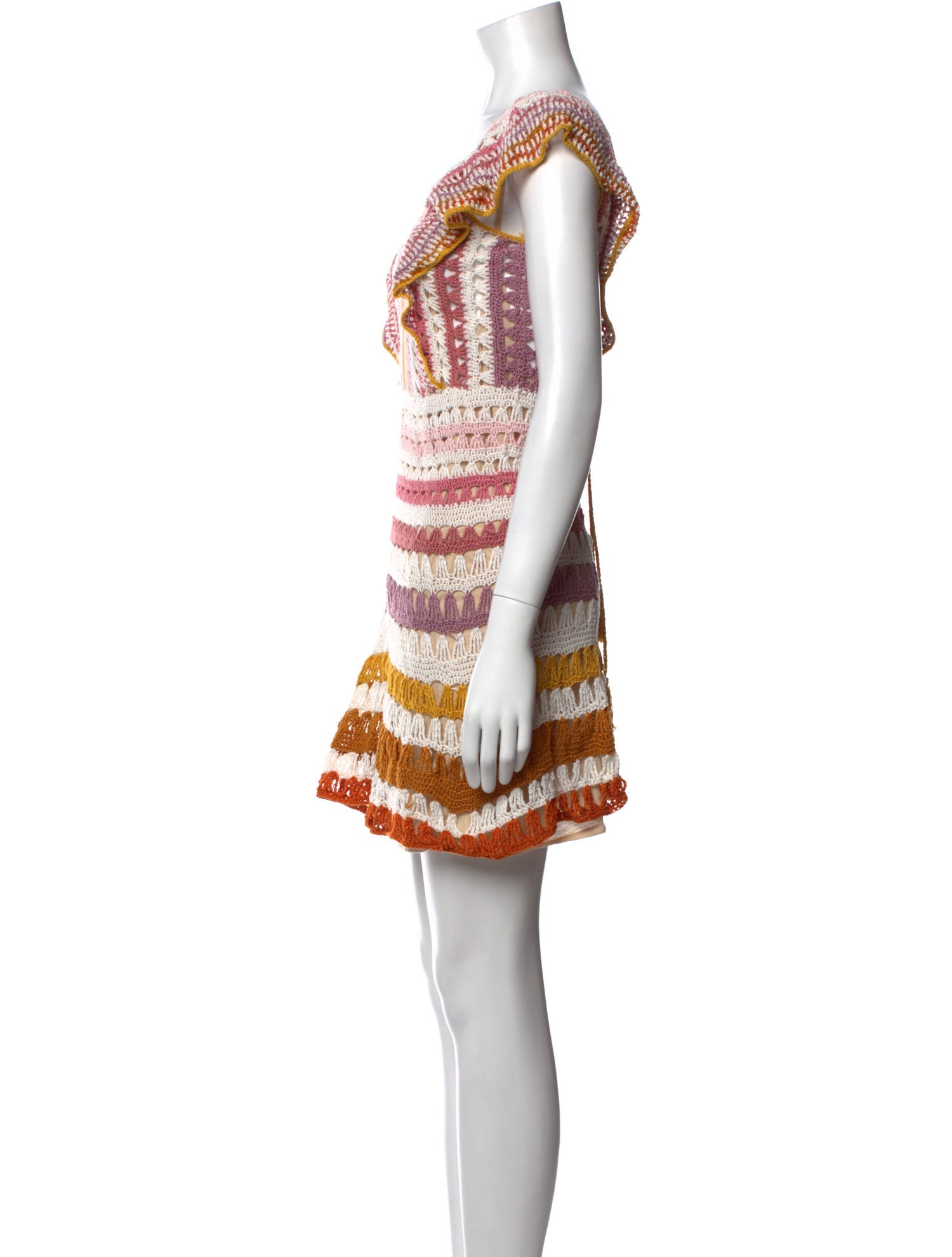 Anna Kosturova Striped Mini Dress