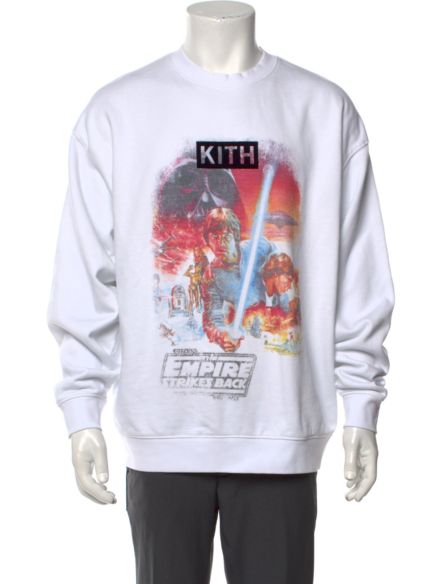 Kith x Star Wars Graphic Print Crew Neck Sweatshirt - White 