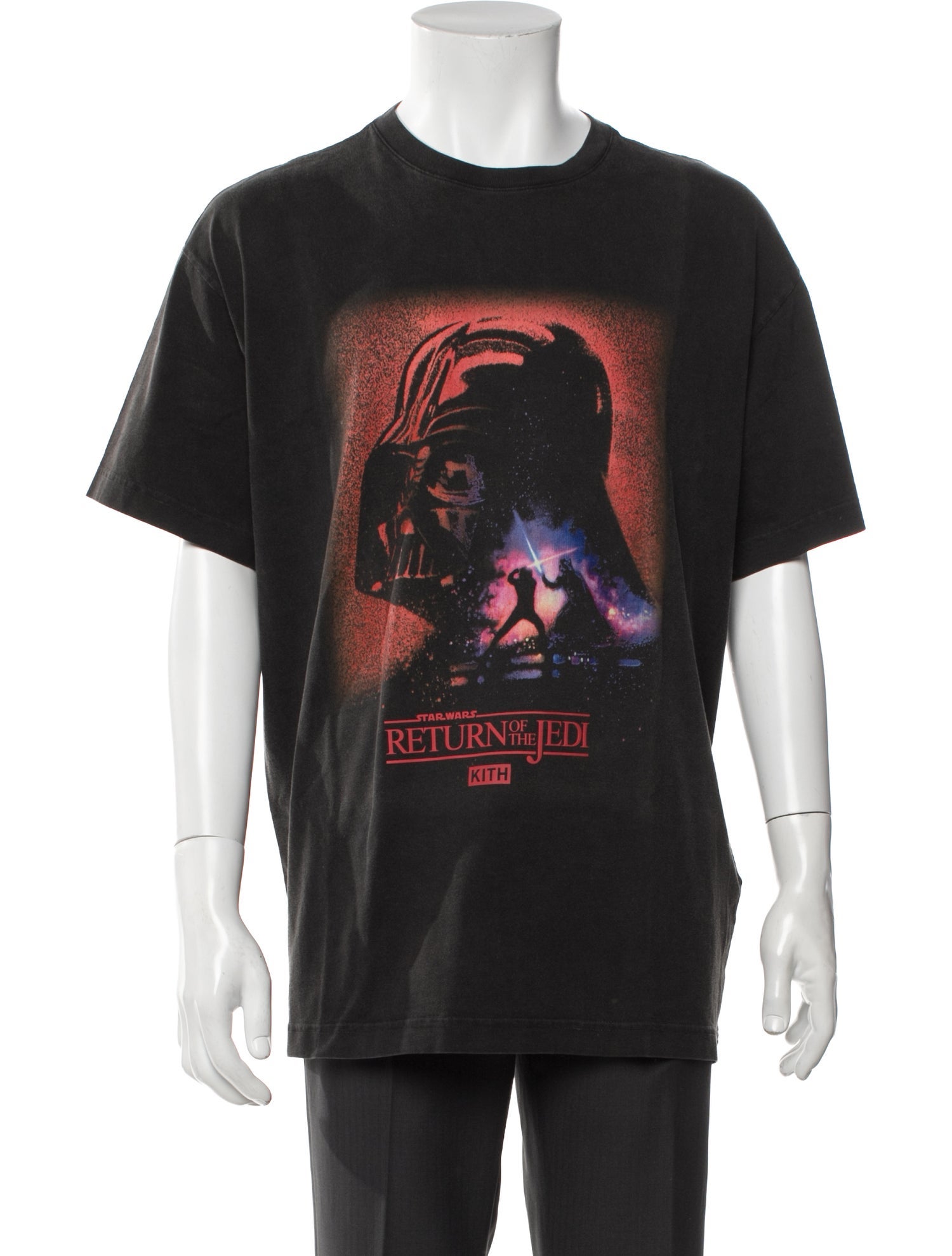 Kith x Star Wars Graphic Print Crew Neck T-Shirt w/ Tags - Black T