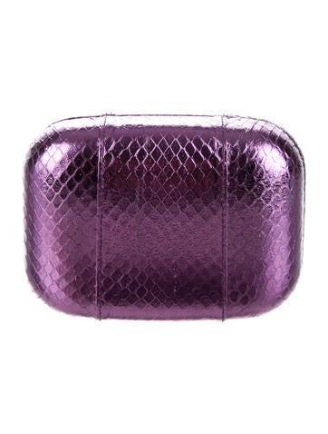 Kotur Metallic Watersnake Box Clutch