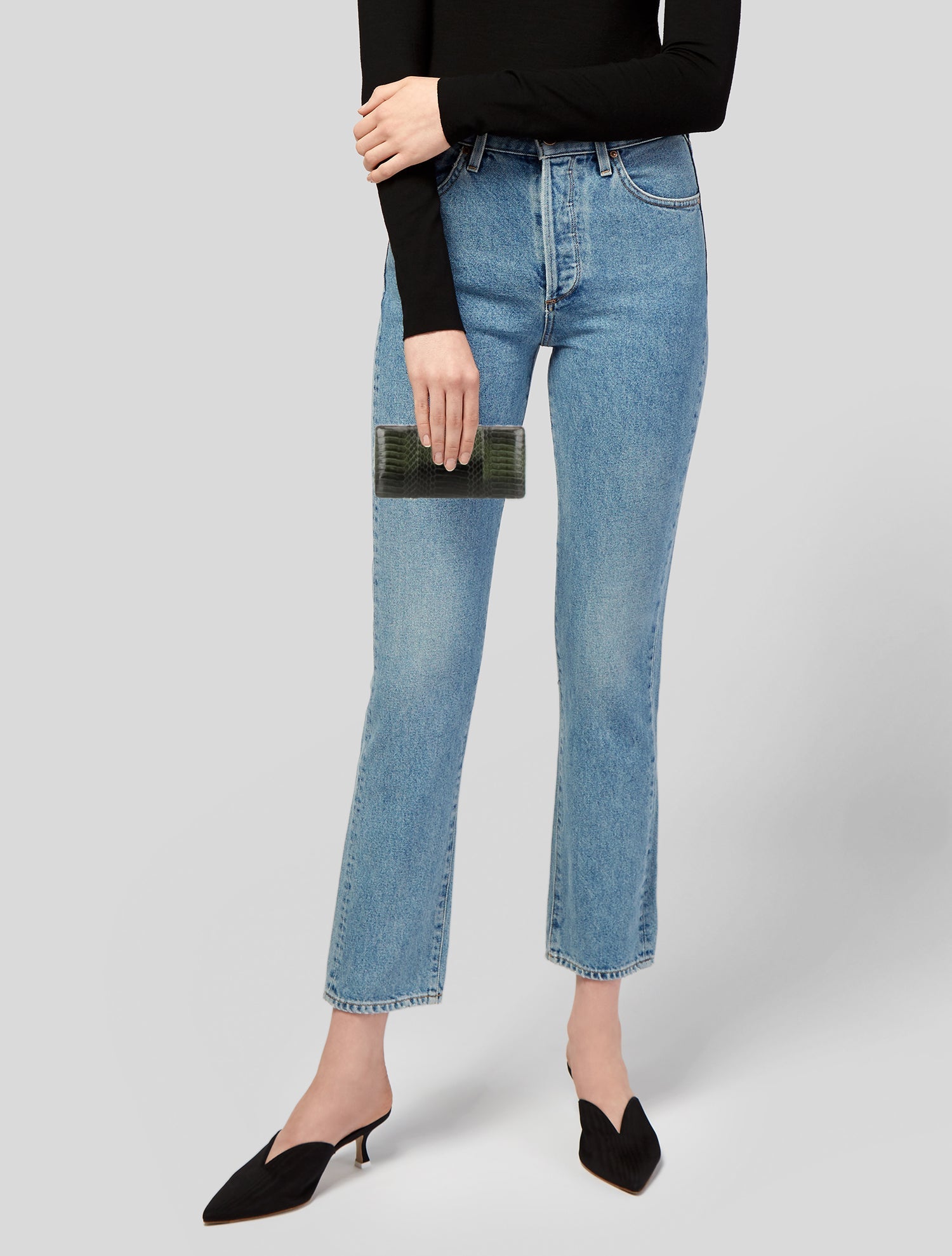 Kotur Snakeskin Clutch