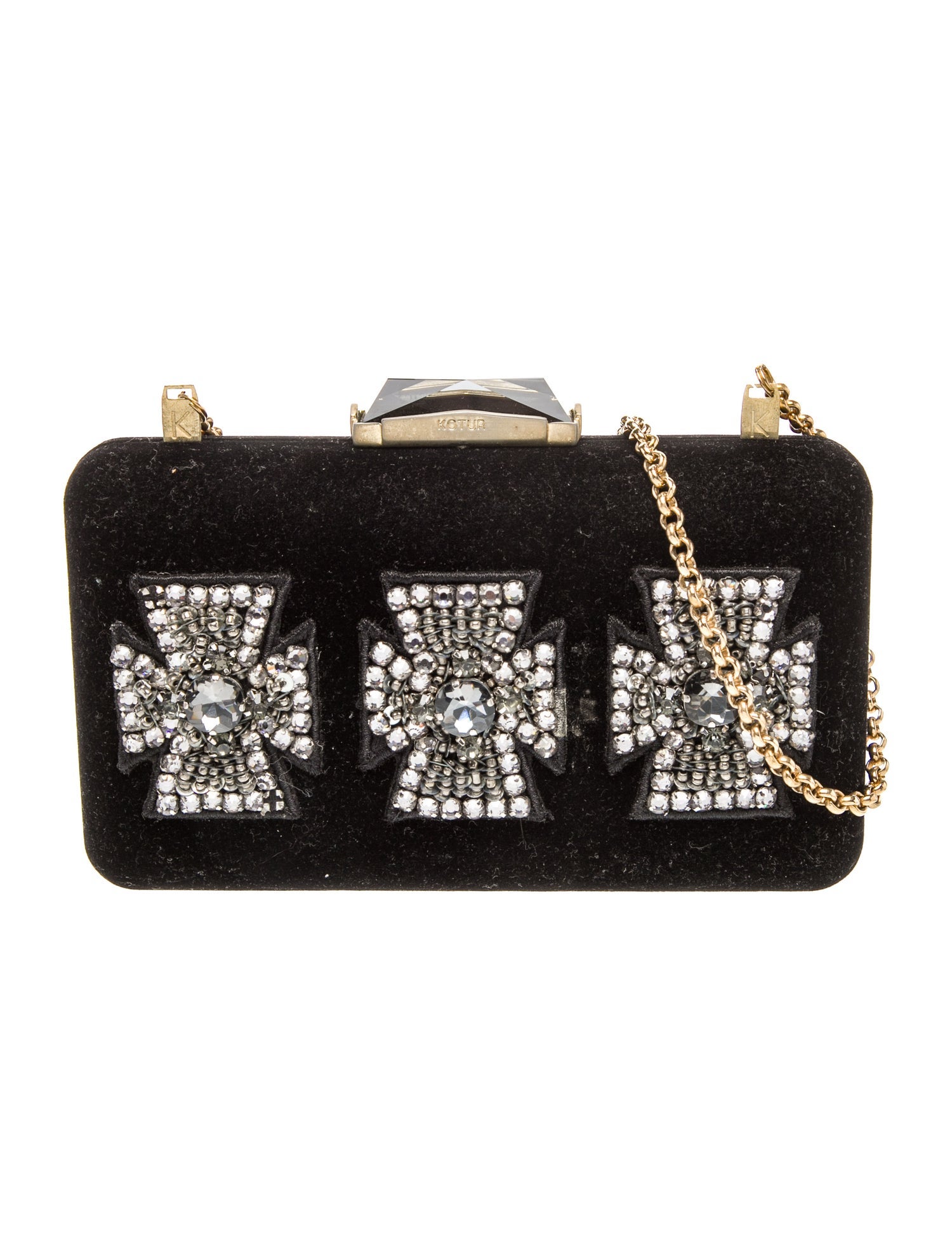 Kotur Velvet Evening Bag