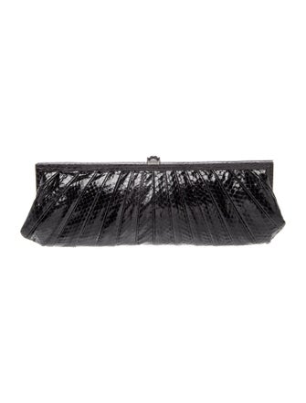 Kotur Embossed Leather Evening Bag