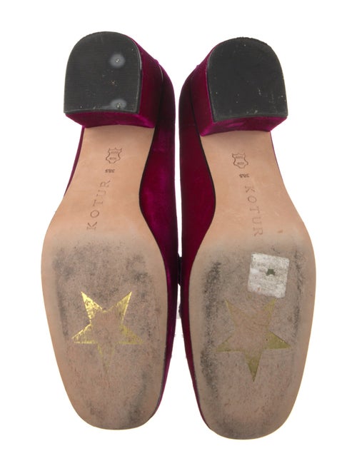 Kotur Velvet Crystal Embellishments Loafers