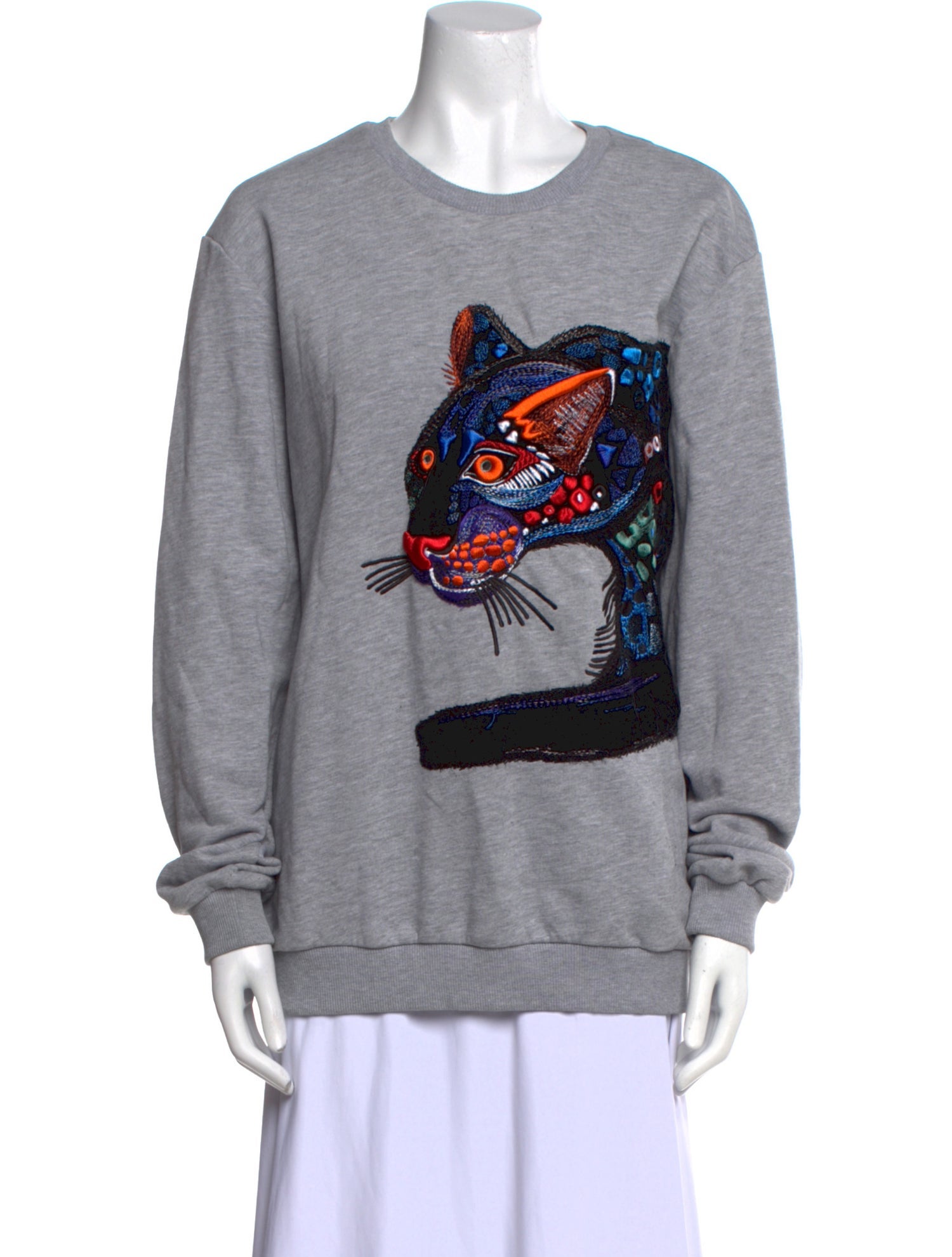 Katya Dobryakova Graphic Print Crew Neck Sweater