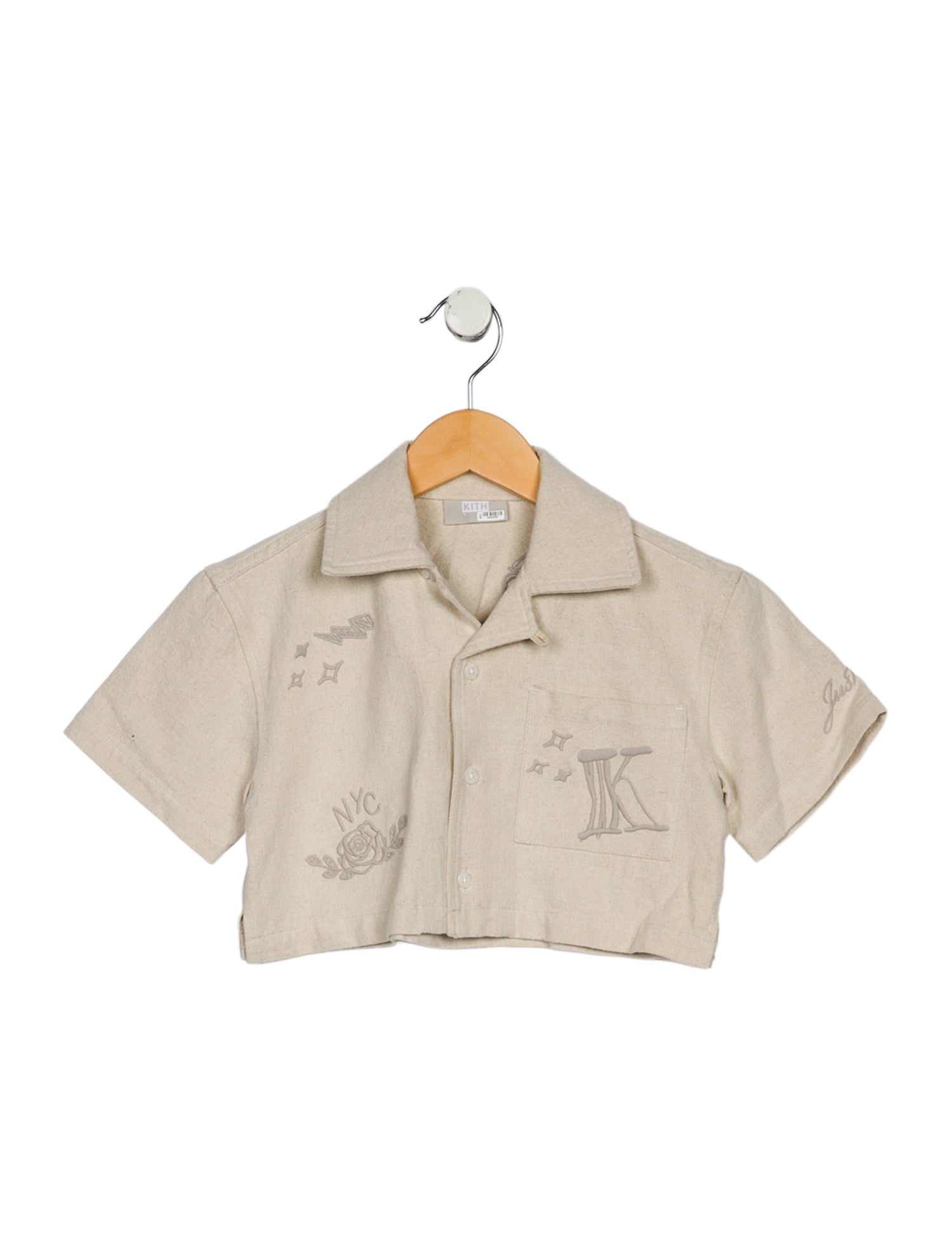 Kith Kids Kith Kids Girls' Cropped Button Up Shirt