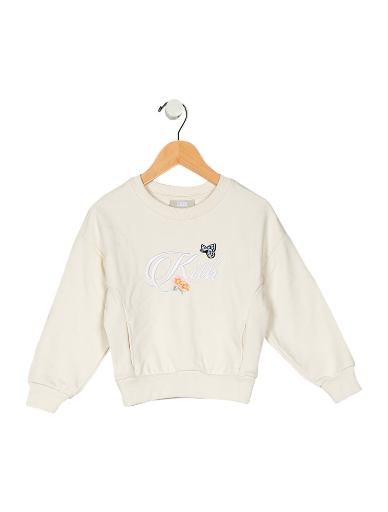 Kith Kids Kids Girls' Embroidered Crew Neck Sweatshirt