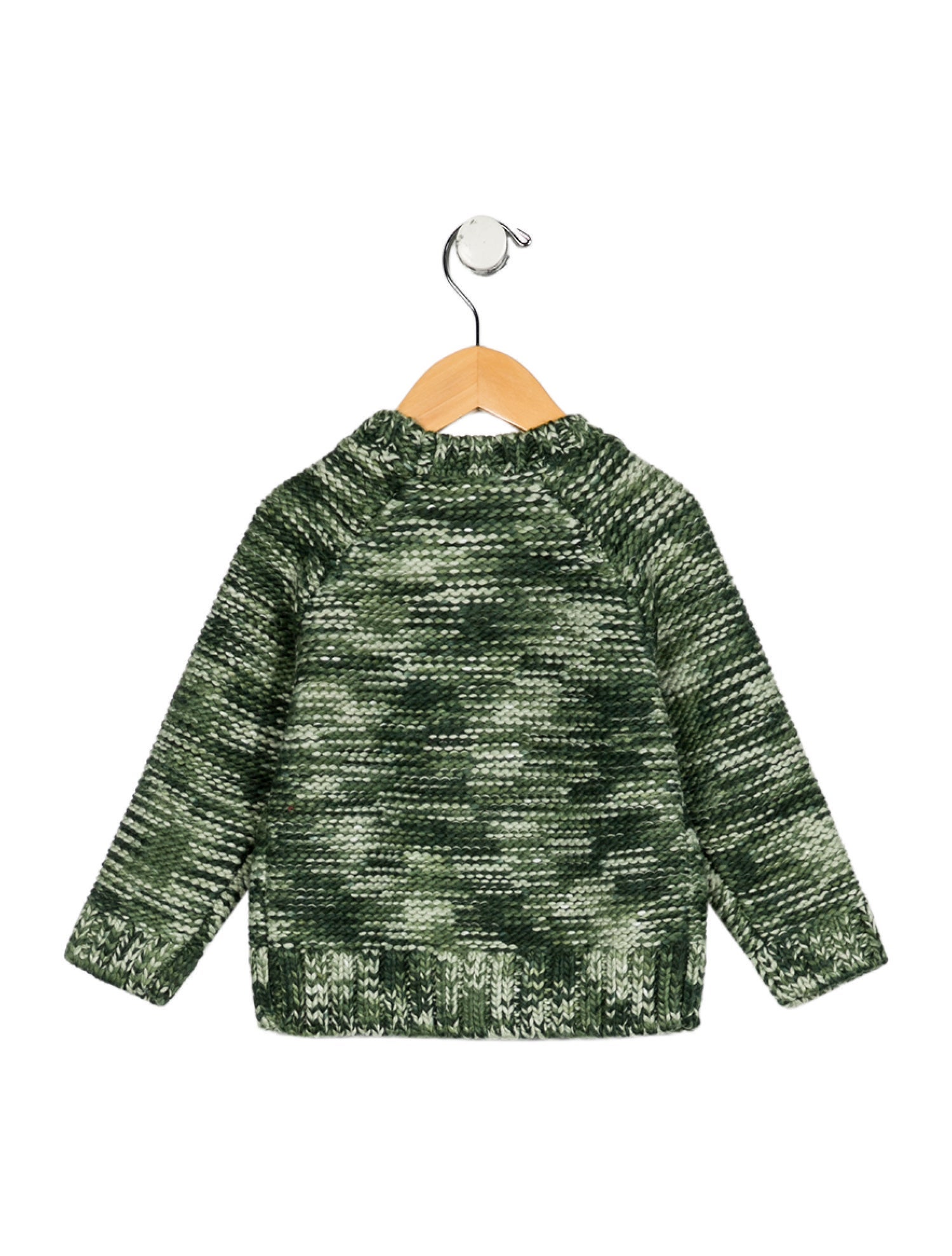 Kith Kids Toddler Boys' Embroidered Knit Long Sleeve Crew Neck Sweater