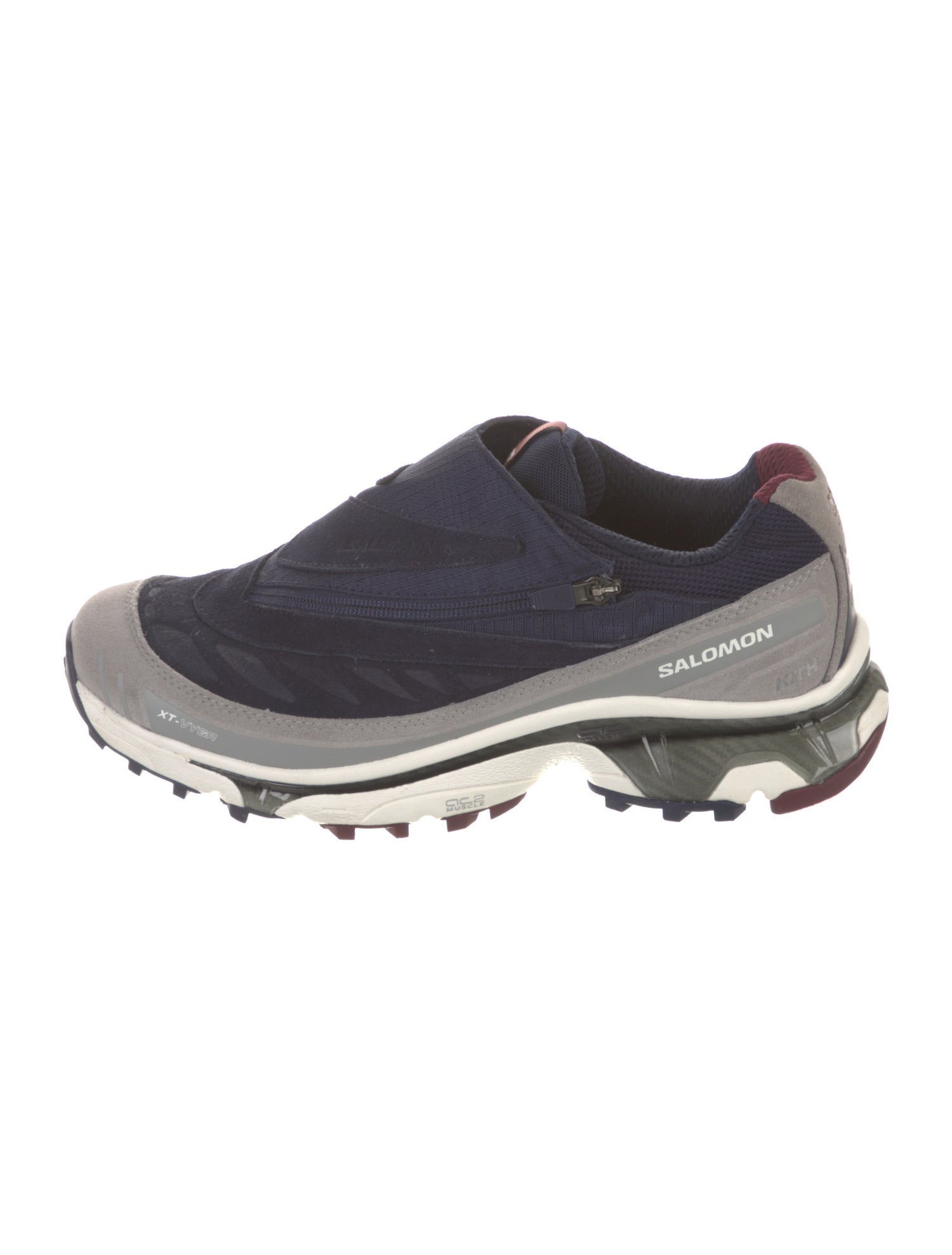 KITH X Salomon Suede Striped Athletic Sneakers
