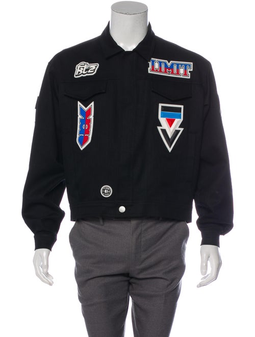 KTZ Embellished Denim Jacket black