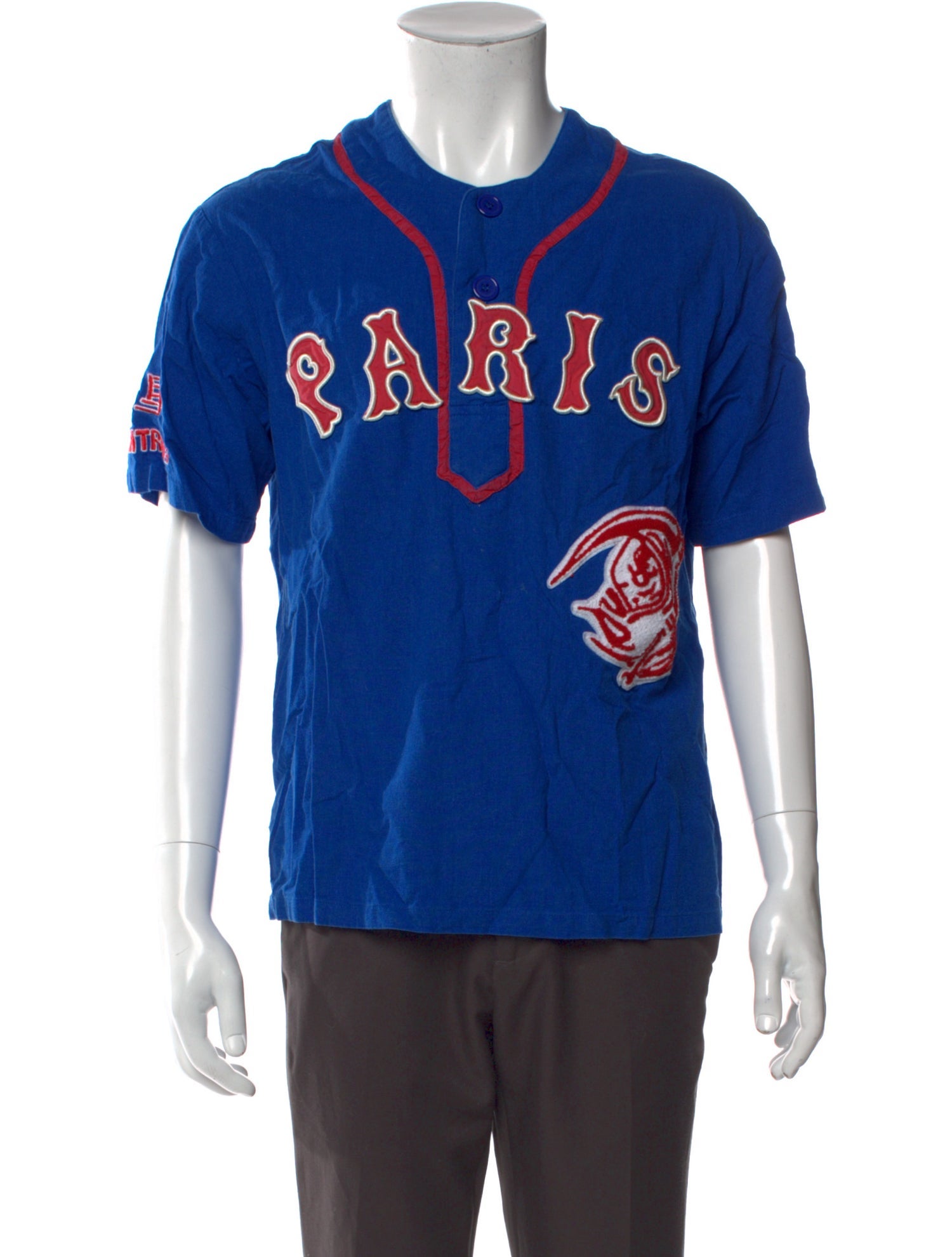 KTZ Linen Graphic Print Henley