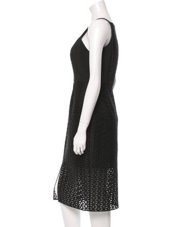 Kay Unger Eyelet Midi Dress