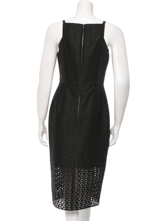 Kay Unger Eyelet Midi Dress