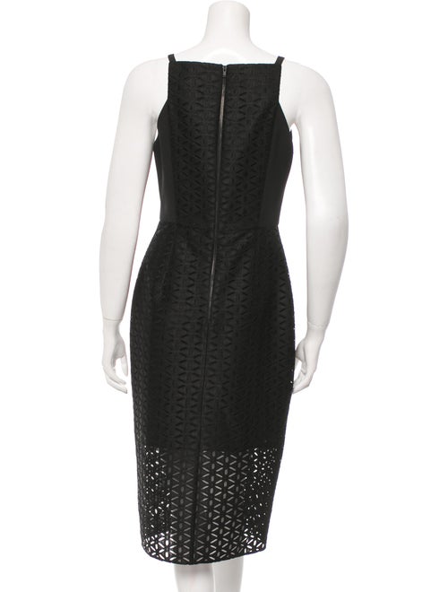 Kay Unger Eyelet Midi Dress