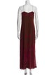 Kay Unger Printed Long Dress
