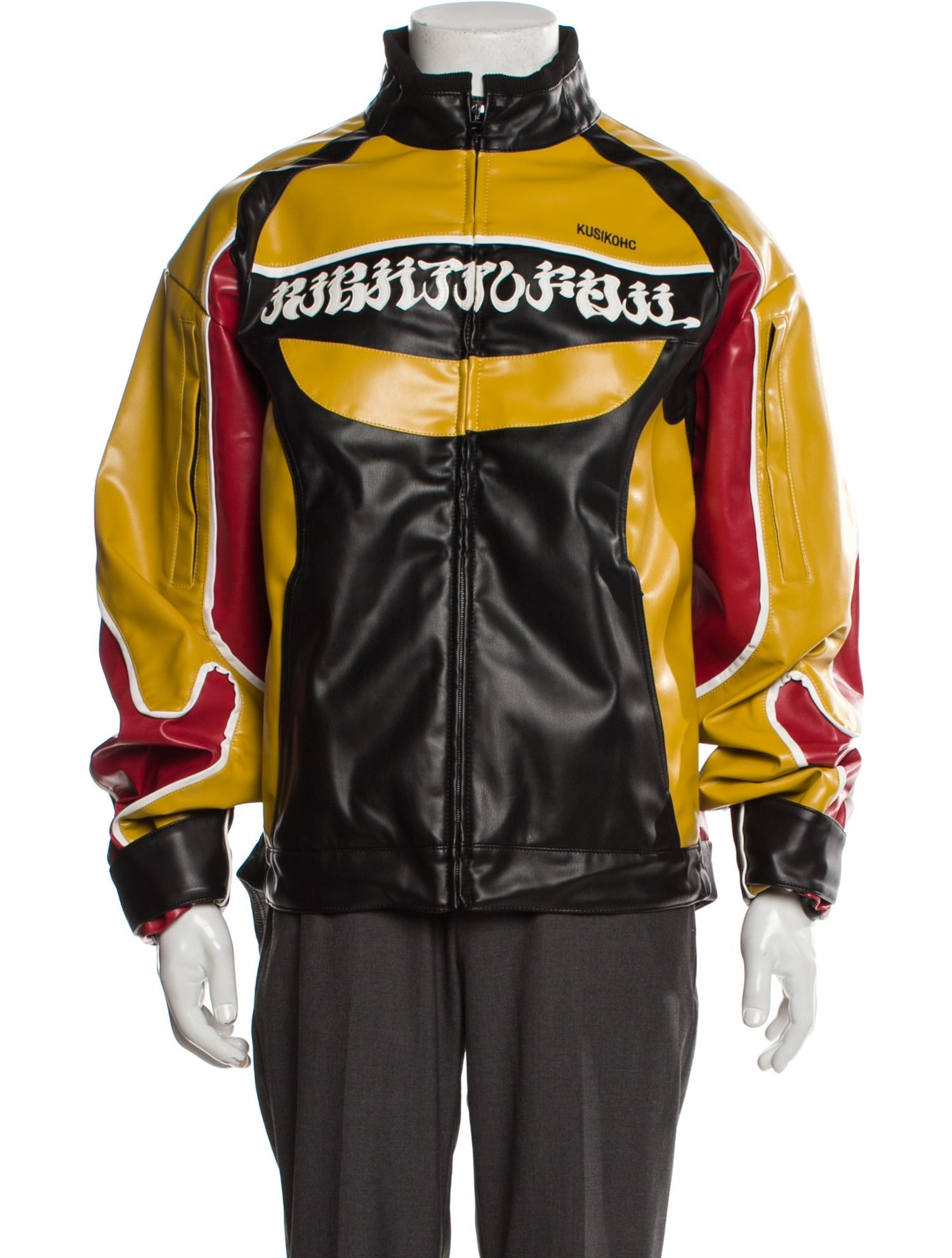 KUSIKOHC Graphic Print Moto Jacket w/ Tags