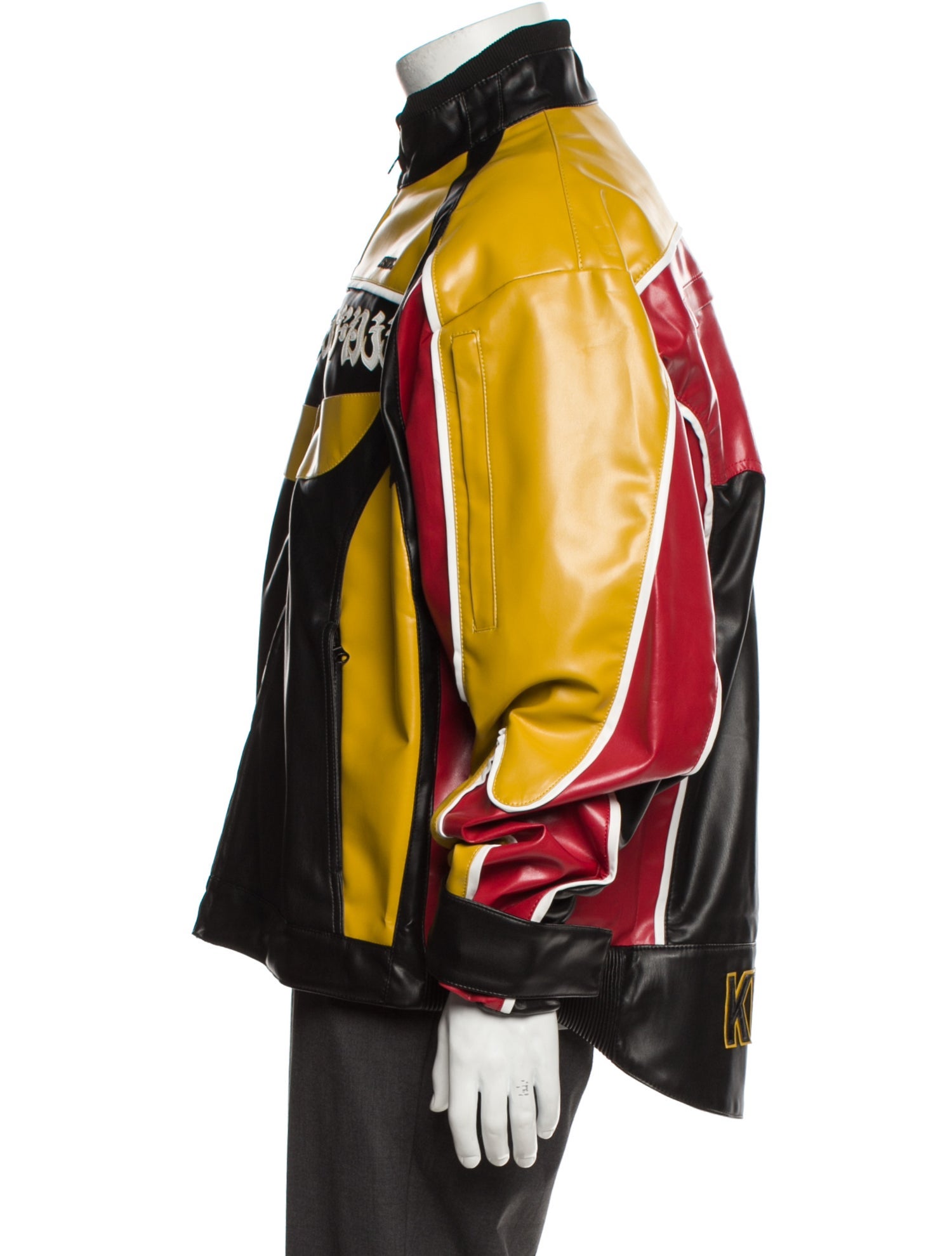 KUSIKOHC Graphic Print Moto Jacket w/ Tags