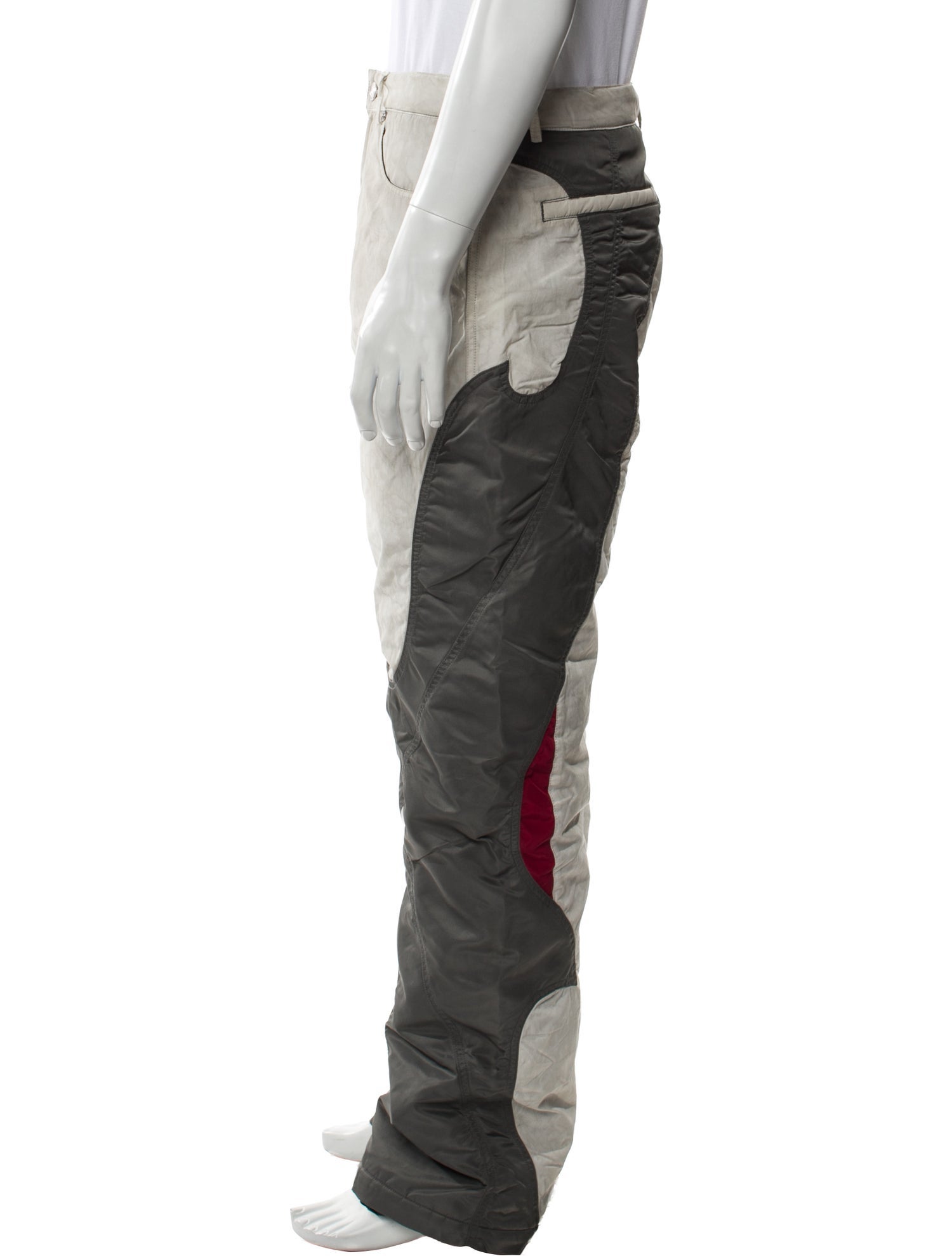 KUSIKOHC Colorblock Pattern Cargo Pants