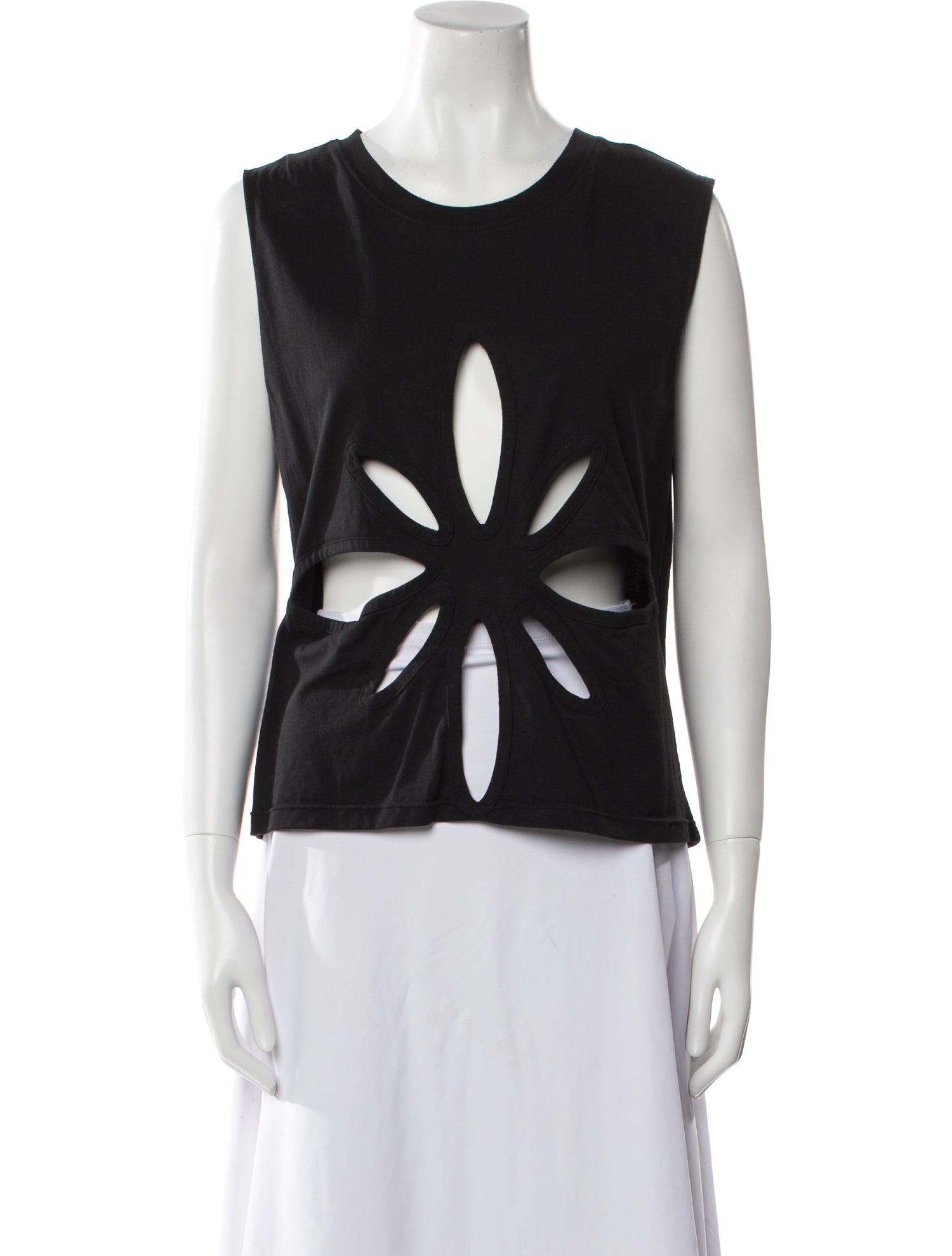 KUSIKOHC Scoop Neck Sleeveless Top