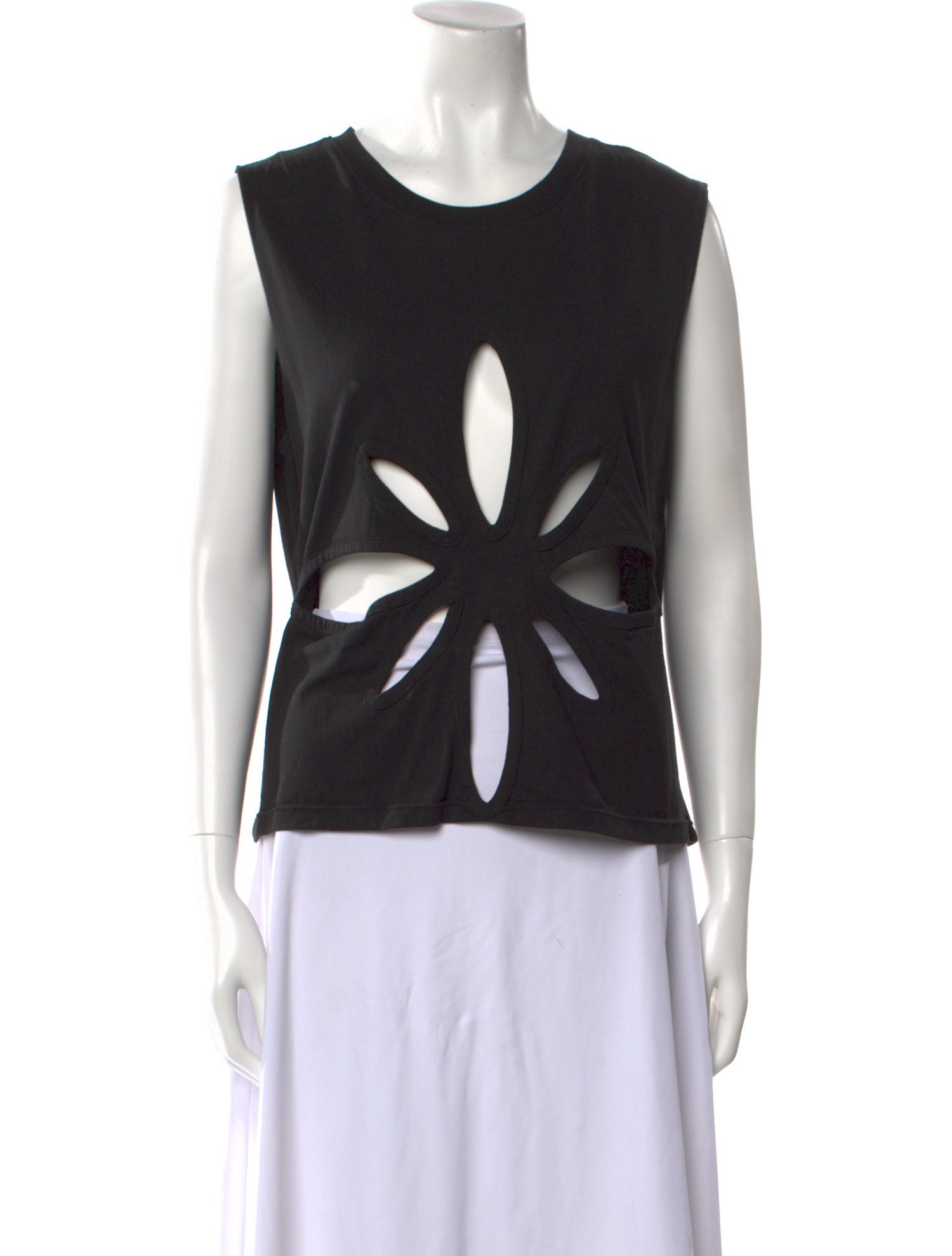 KUSIKOHC Scoop Neck Sleeveless Top